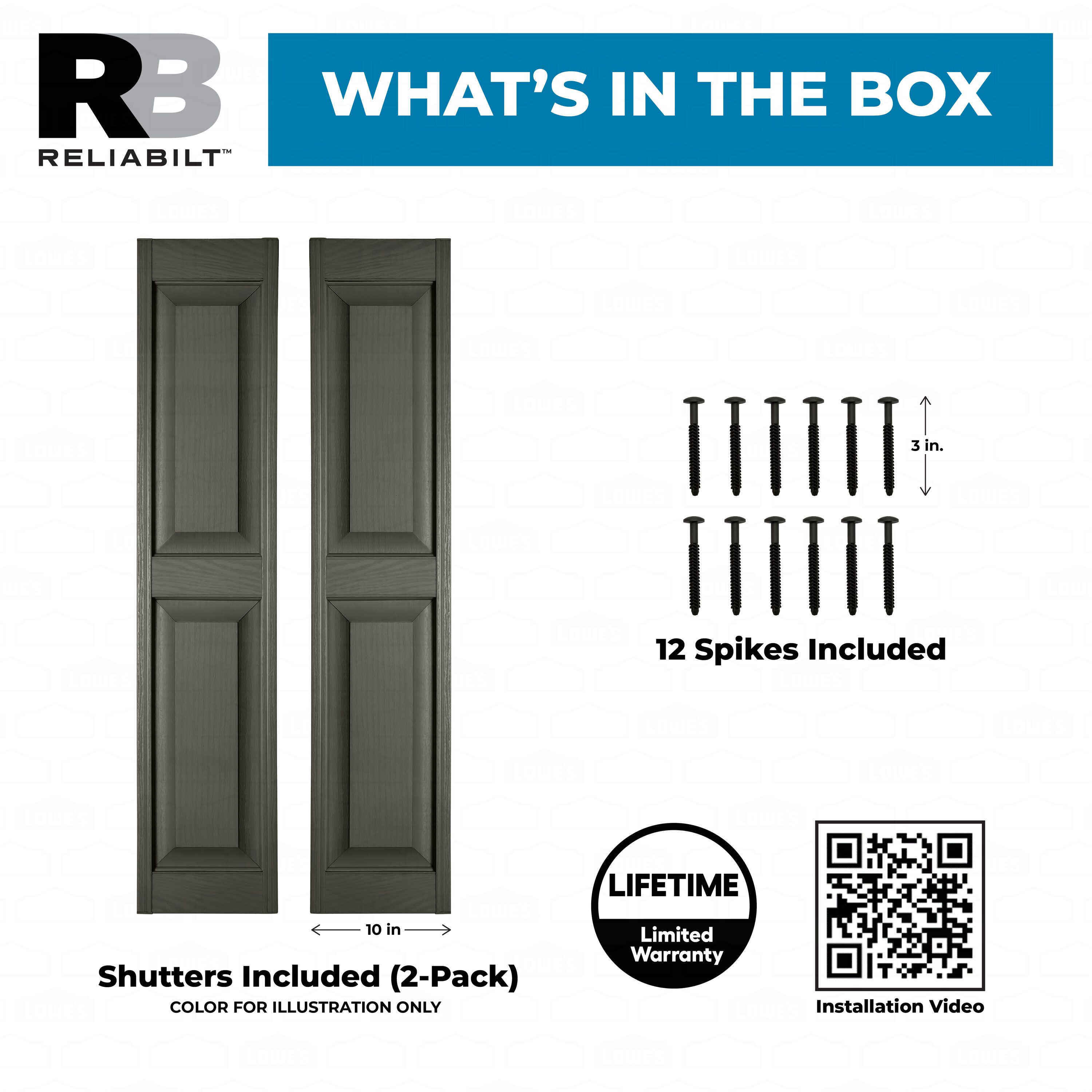 RELIABILT RP1071200 Exterior-Shutters - View #7