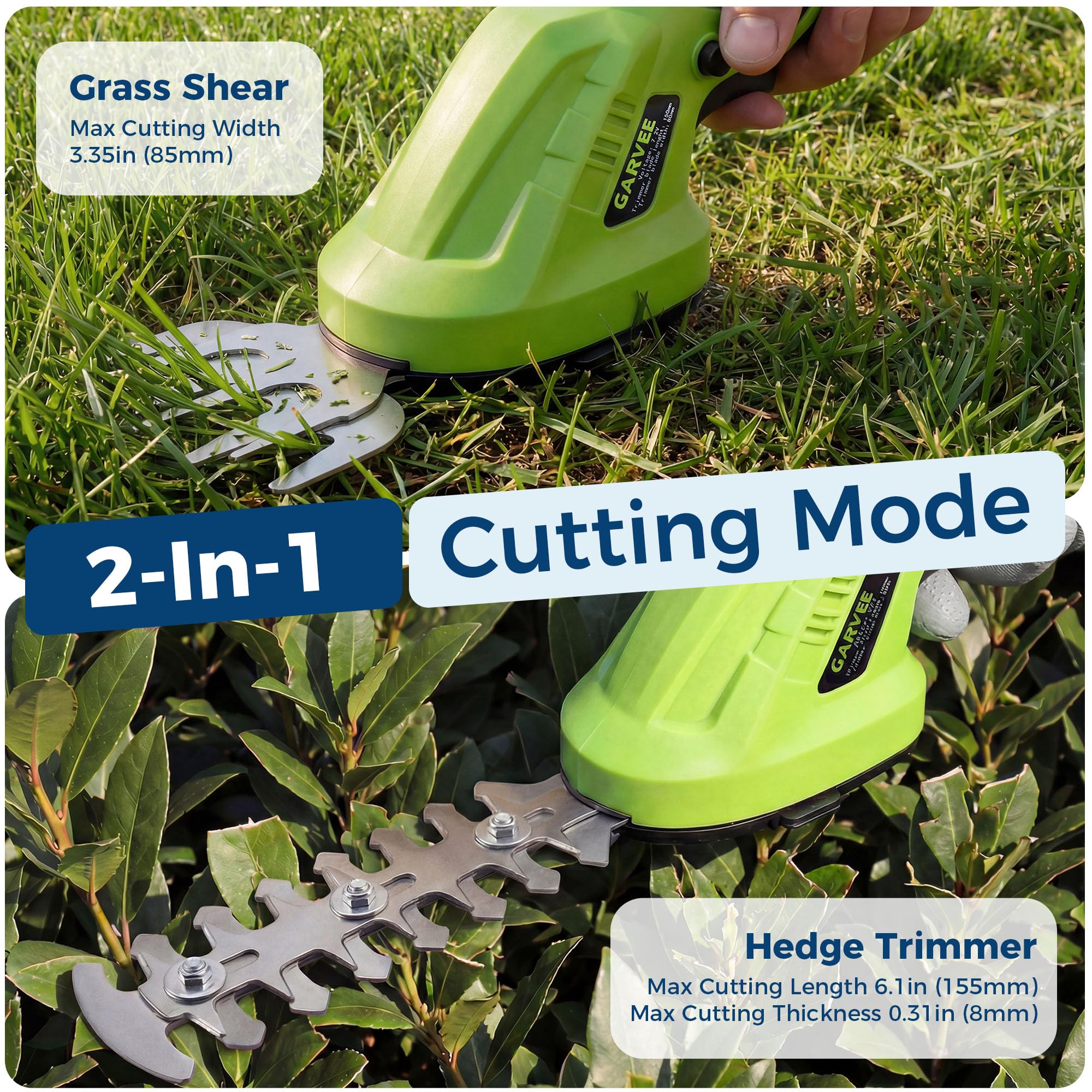 Garvee YXY-LO-PHO-104GNAQF Cordless-Hedge-Trimmers - View #2