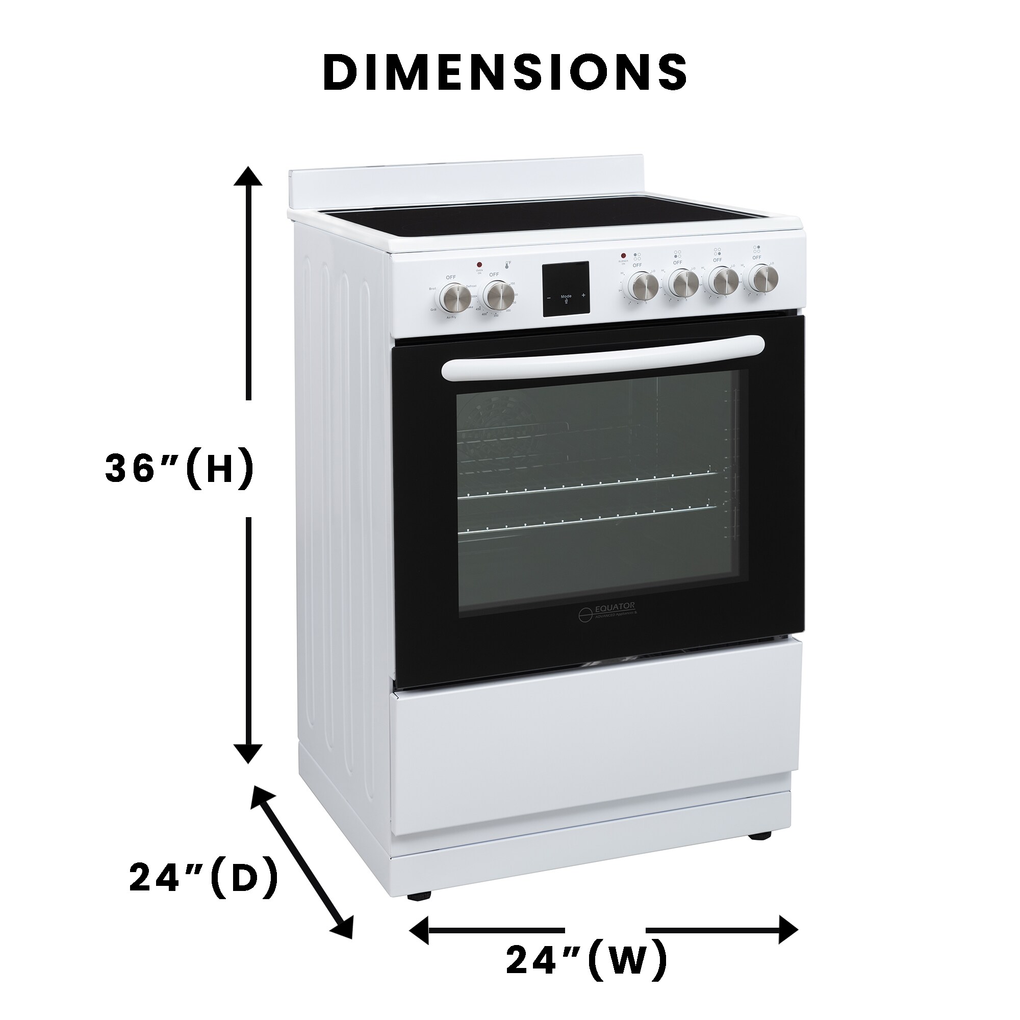 Equator Advanced Appliances ECR 244 Freestanding-Electric-Ranges - View #2