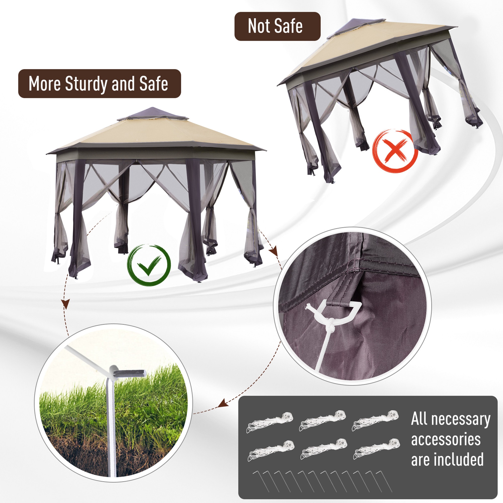 Siavonce XH41508 Wood-Resin-Gazebos - View #3
