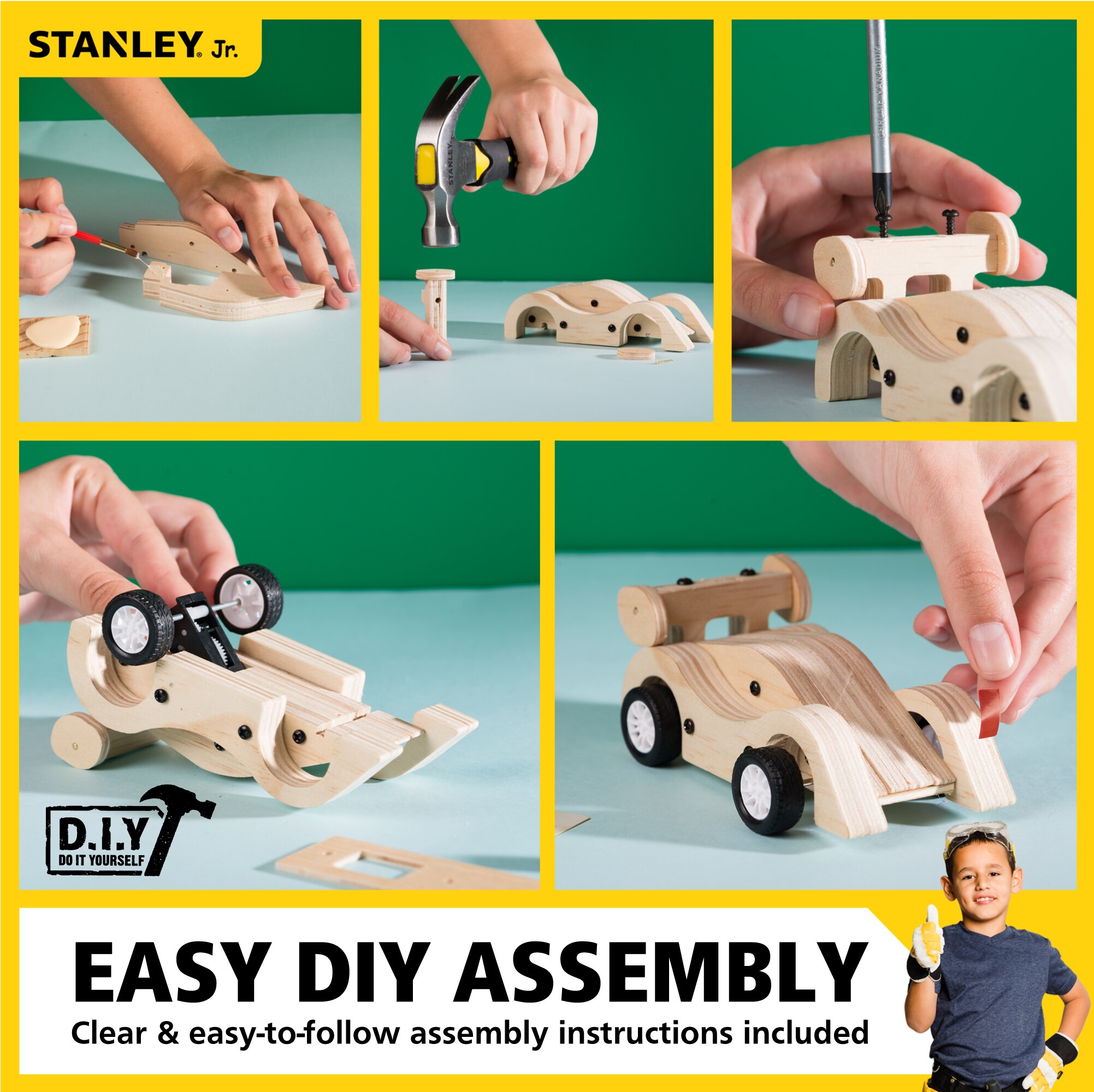 Stanley Jr. OLJK030-SY Kids-Woodworking-Project-Kits - View #5