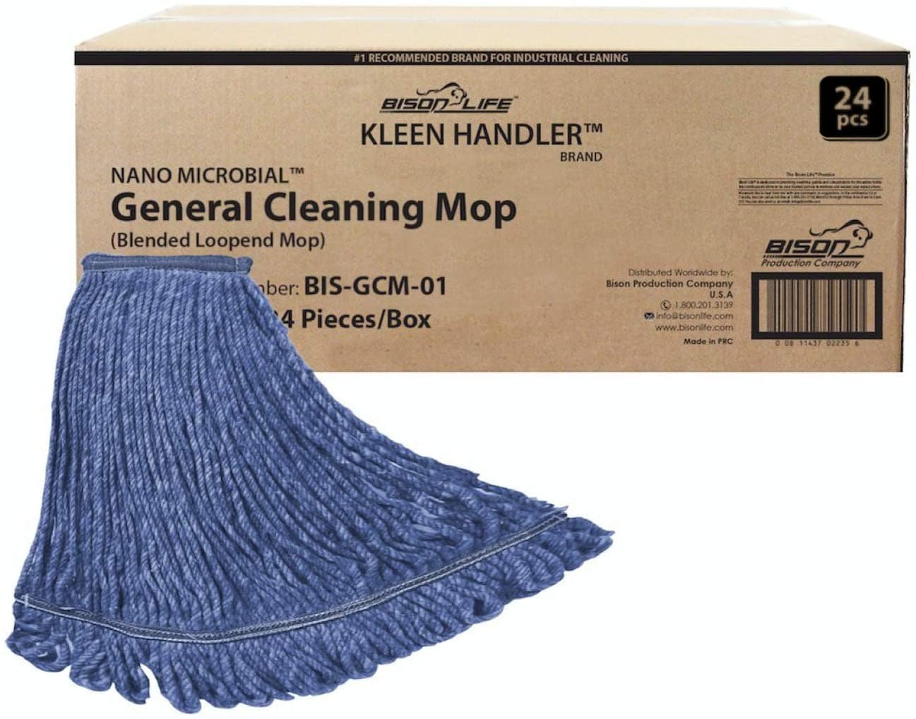 Bison Life Non Woven Mop Head Commercial/Residential Cleaning/Stripping Lot of 2 