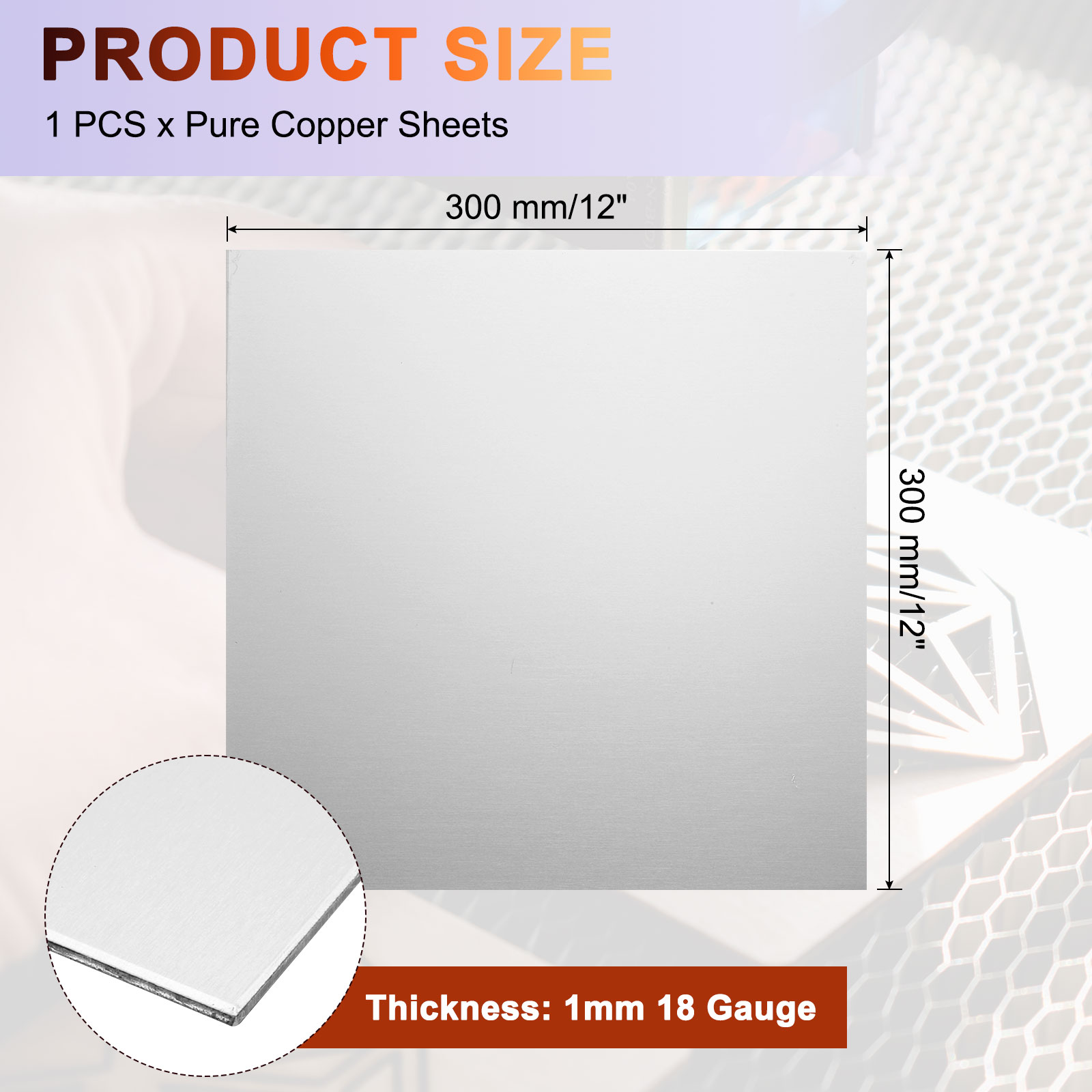 Unique Bargains S26012101UX4203 Expanded-Sheets-Sheet-Metal - Thumbnail View #2