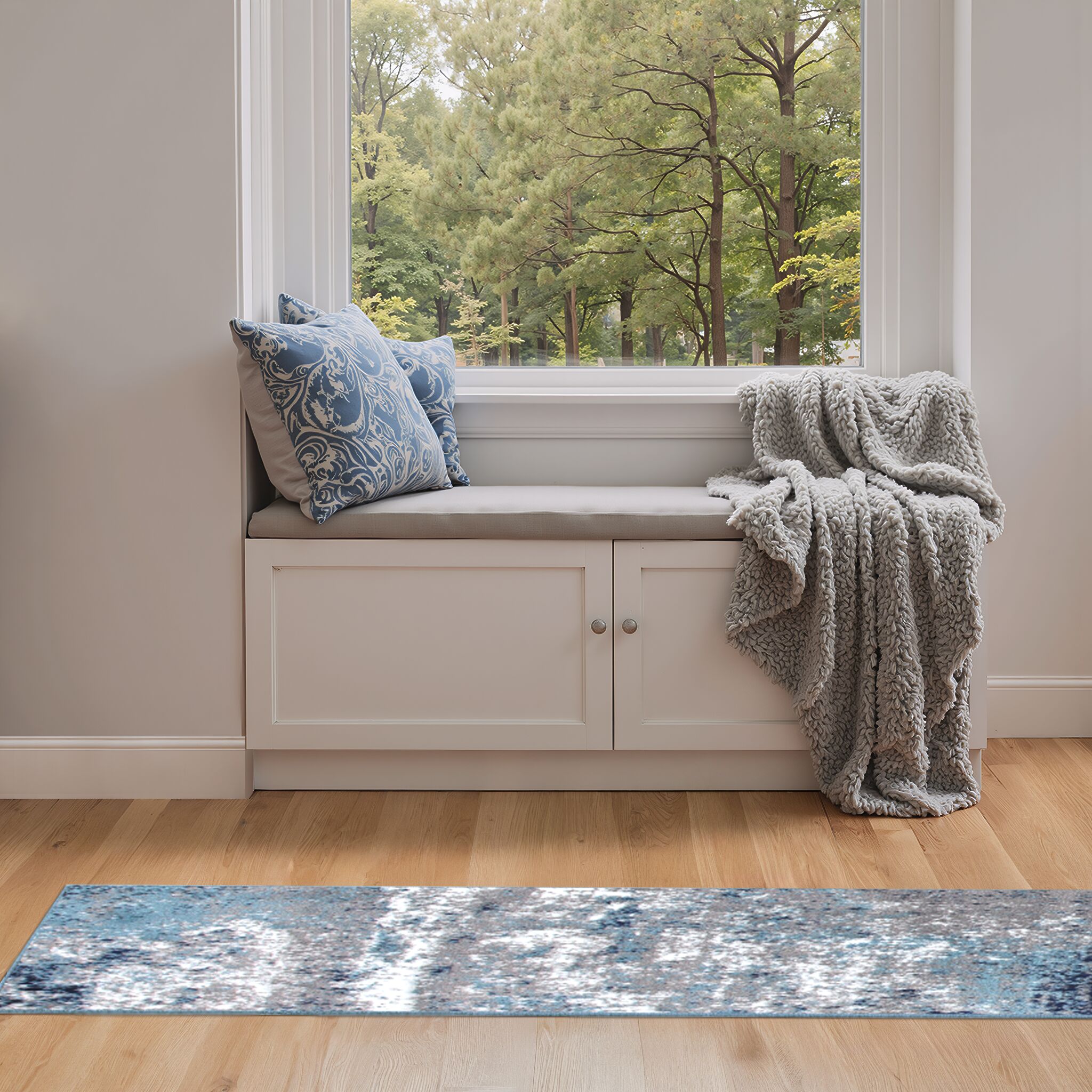 World Rug Gallery 928BLUE27X12 rugs - View #3