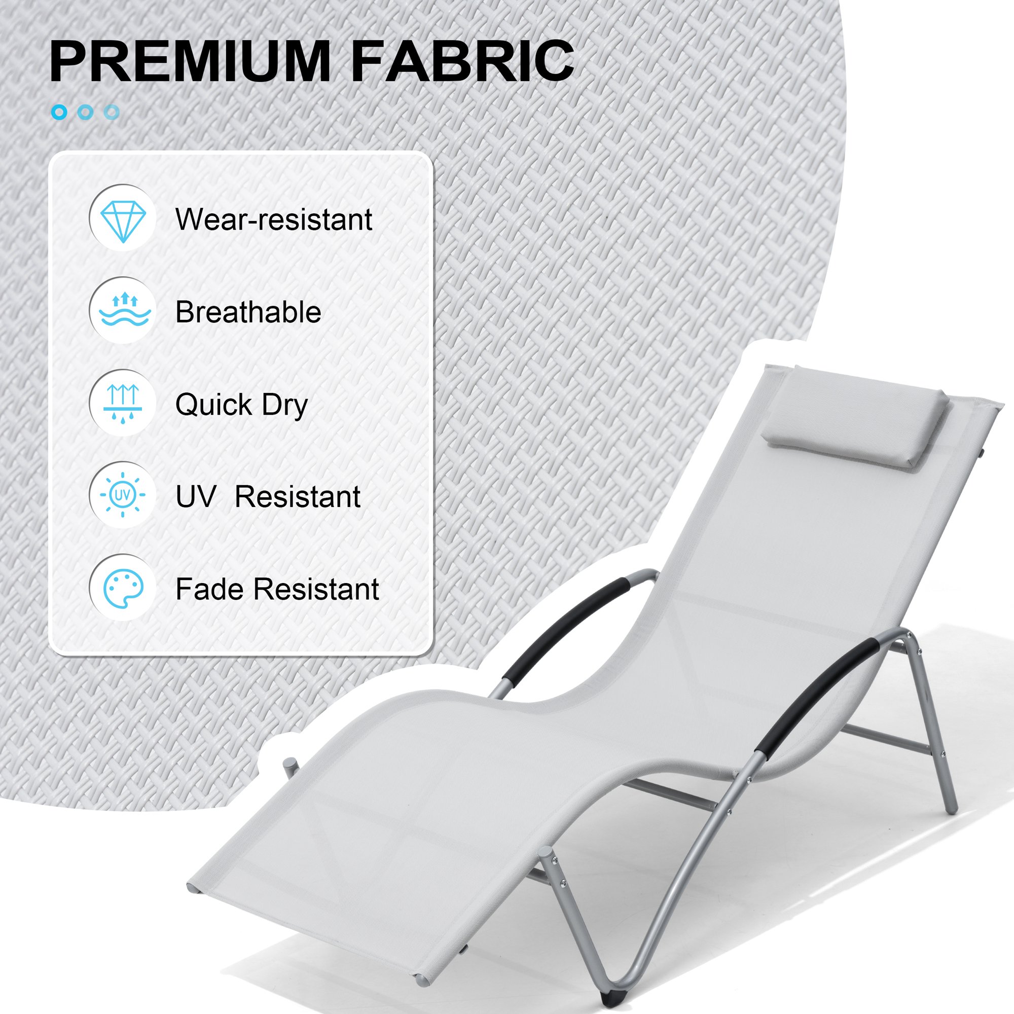Crestlive Products CL-LG033LGY-2 Patio-Chairs - View #5