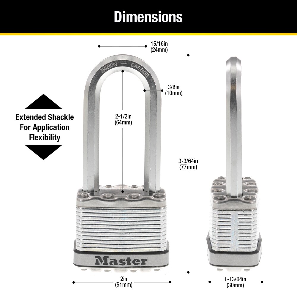 Master Lock M5KALJSTS Padlocks-Locks-Cables - View #5