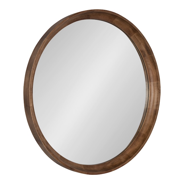 Framed Wall Mirror In The Mirrors, Wooden Frame Round Bathroom Mirror