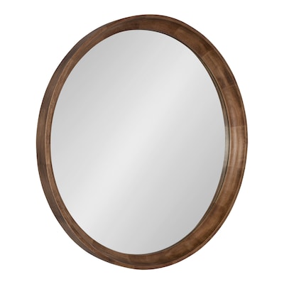 Framed Wall Mirror In The Mirrors, 40 Inch Round Wooden Mirror