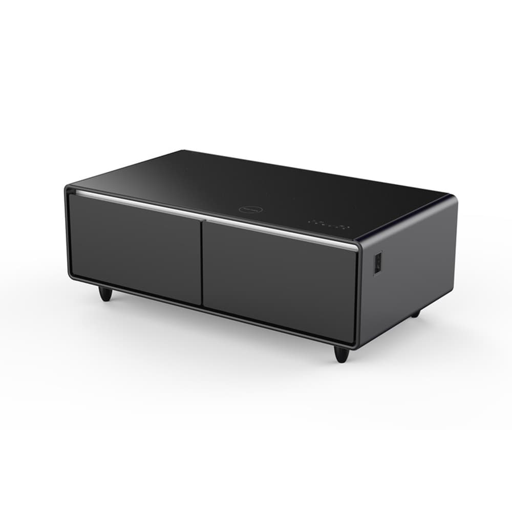 Garvee PHO-11LSRDE5 Black Acrylic Modern Coffee Table with Storage