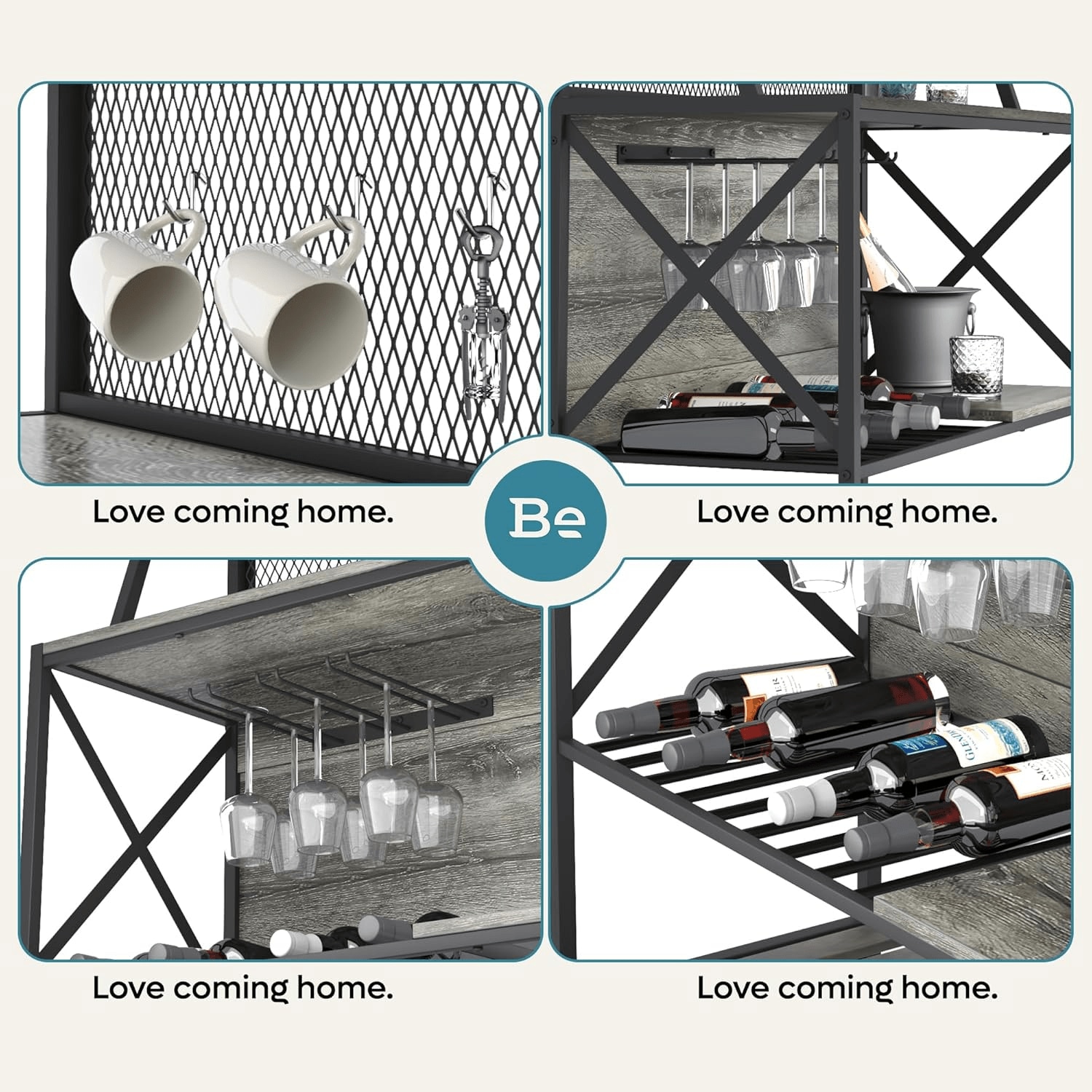 Bestier LOW-C051E-RGOD Wine-Racks - View #7