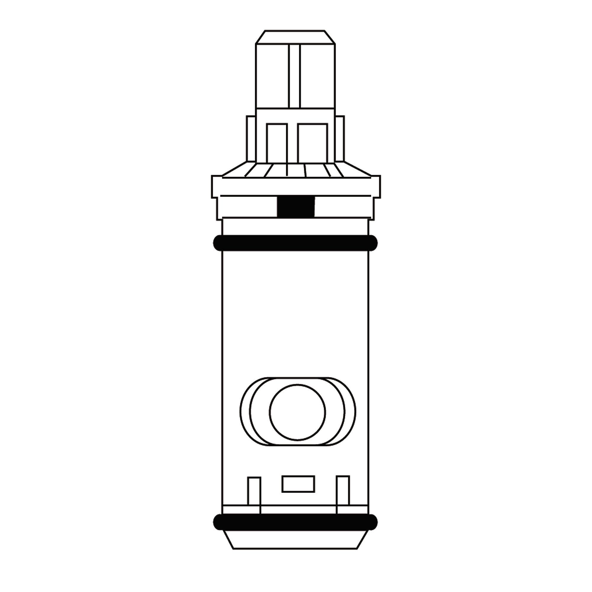 Moen 2 Handle Plastic Tub Shower Valve Cartridge In The Faucet Stems   60990689 