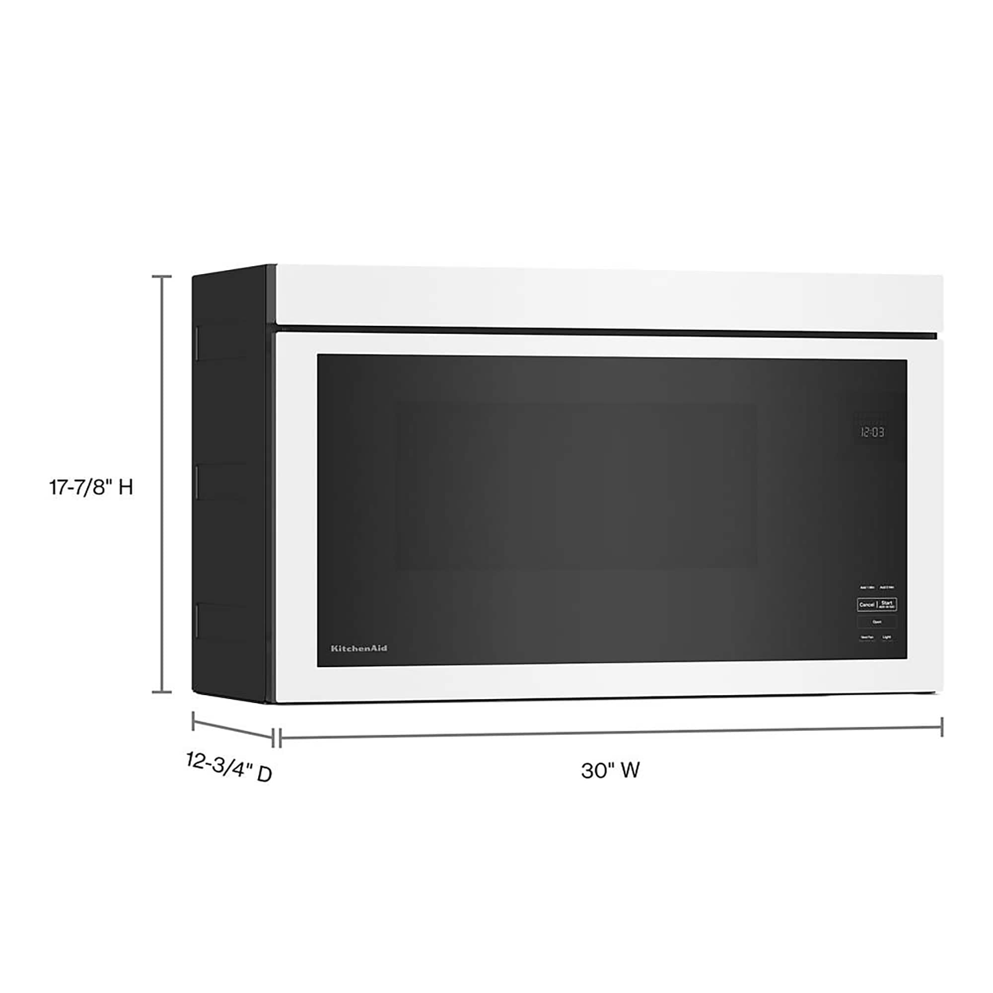 kitchenaid white microwave oven