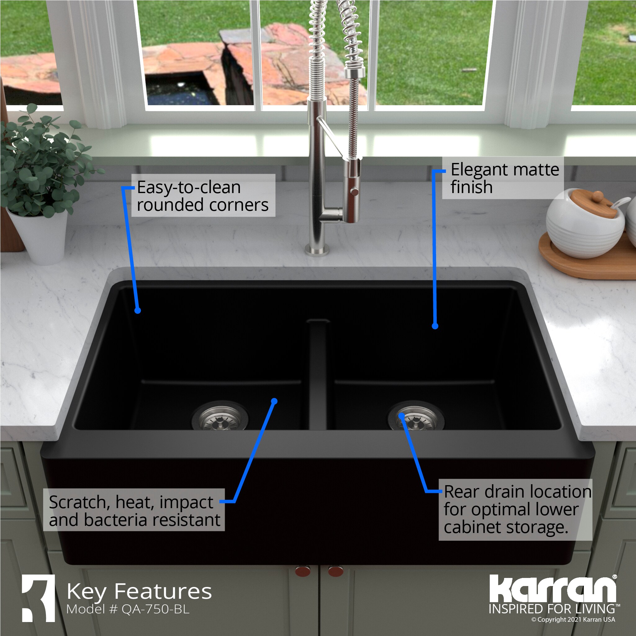 Karran QA-750-BL Kitchen-Sinks - View #7