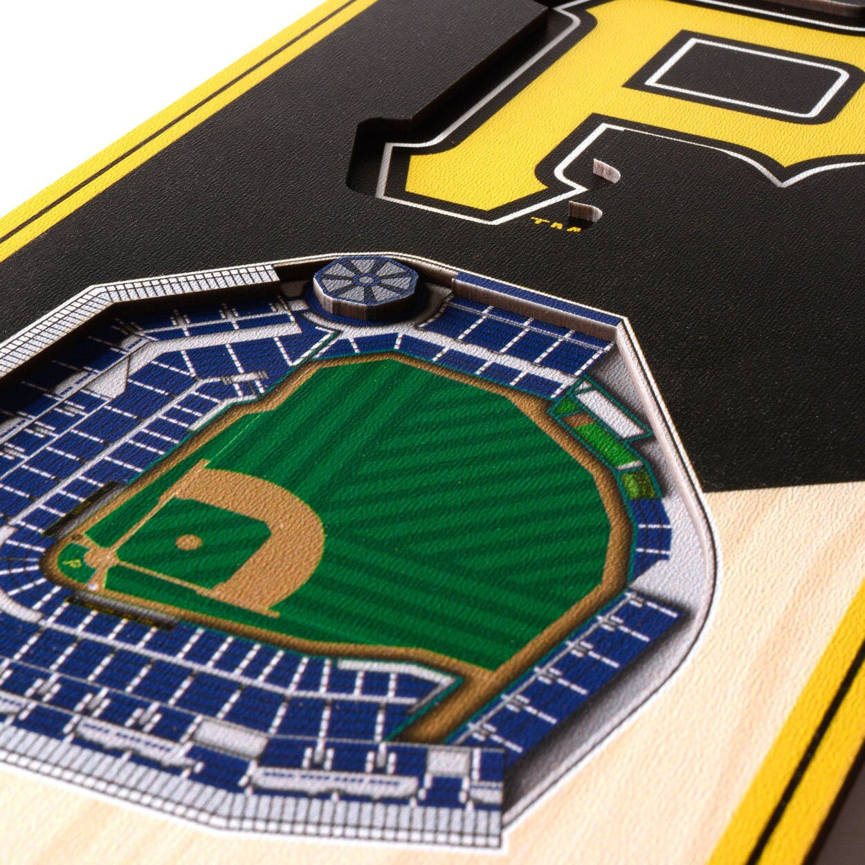 YouTheFan 953814 6 x 19 in. MLB Pittsburgh Pirates 3D Stadium