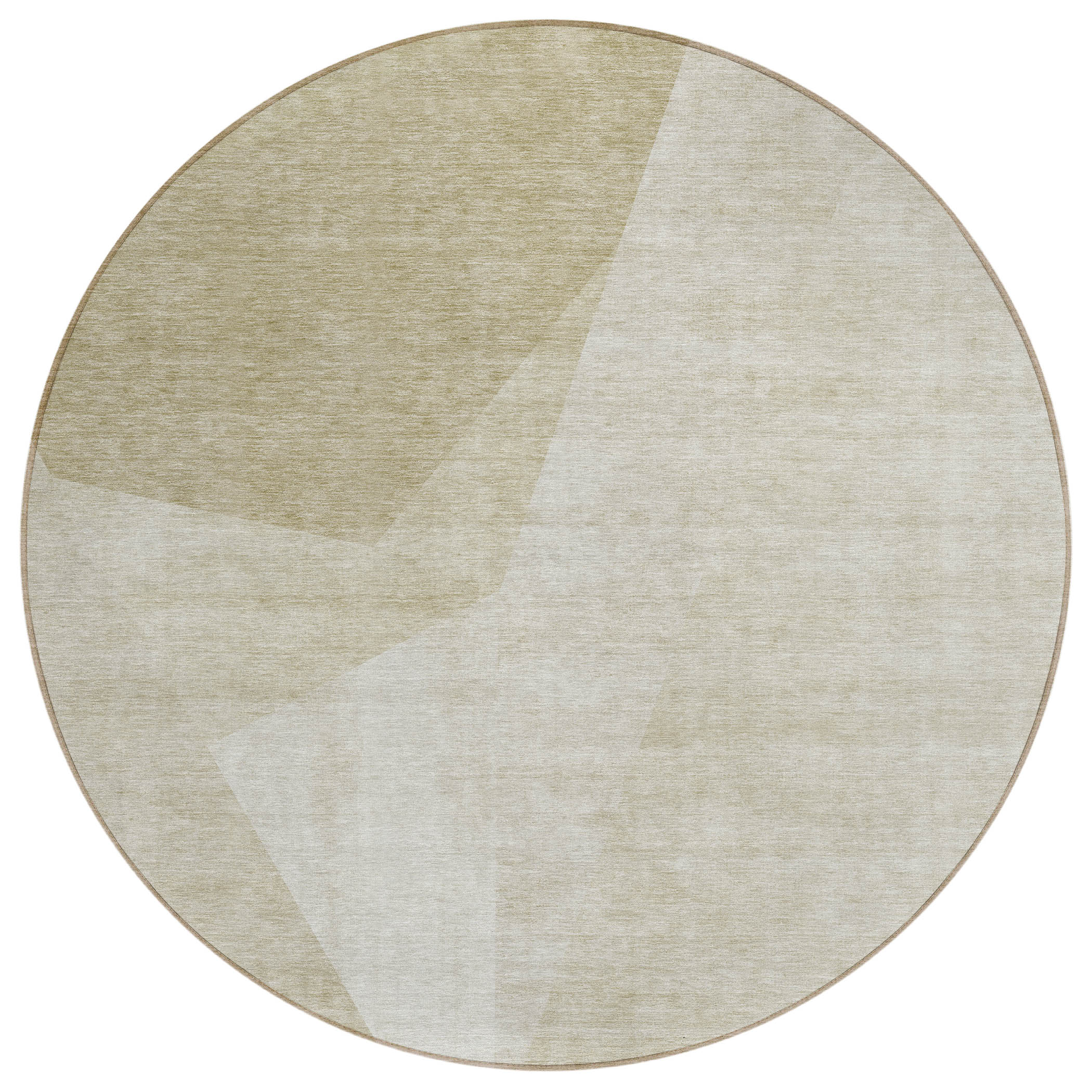 Addison Rugs ACN716BG8RO Chantille ACN716BG 8 x 8 (ft) Polyester Beige Round Indoor/Outdoor Geometric Machine washable Area rug
