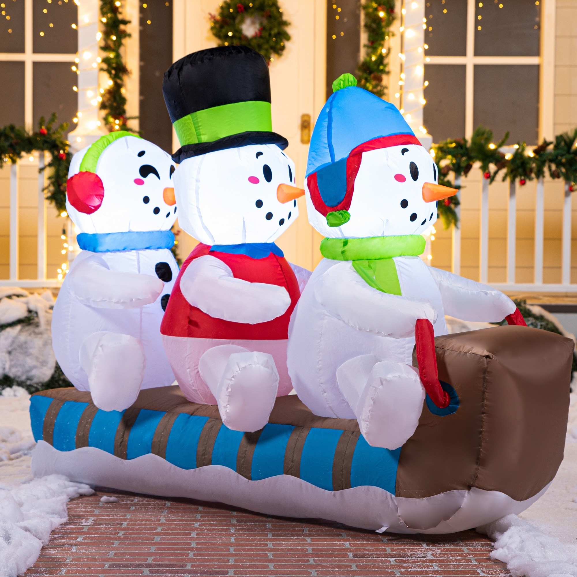 Dallas Cowboys 7' Inflatable Snowman