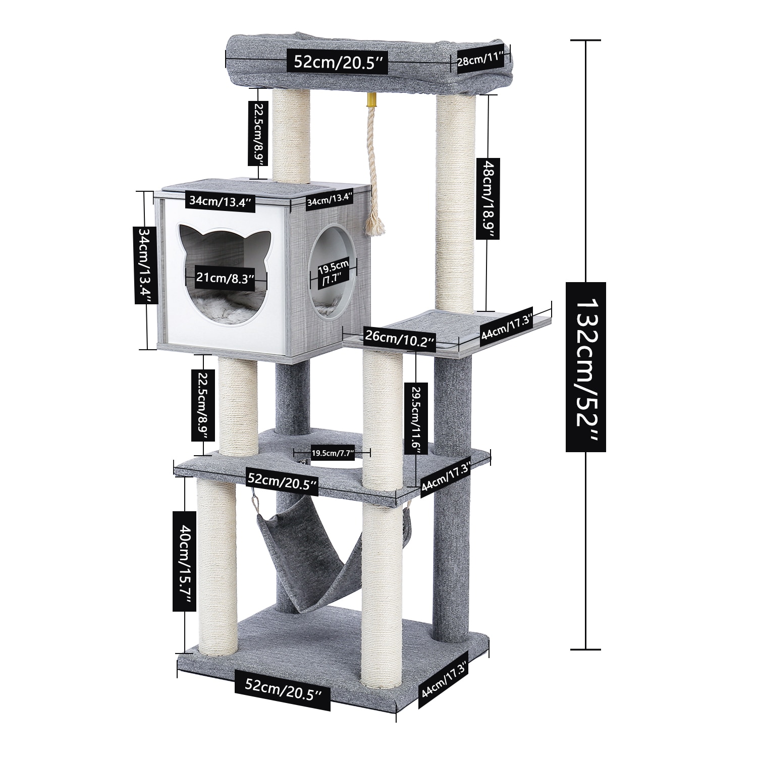 Kahomvis PS-QPW7-068 Cat-Trees - View #8
