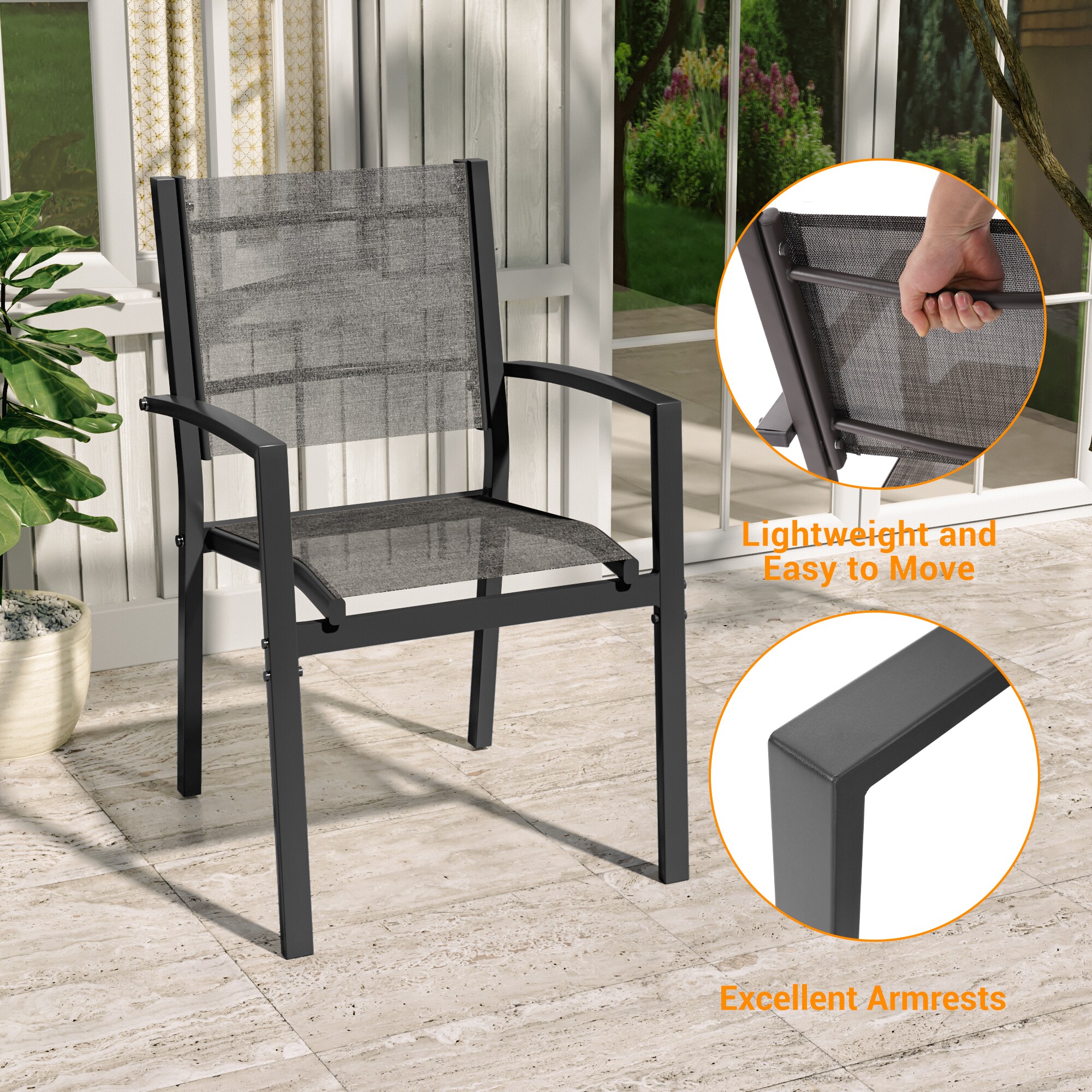 ACEGOSES LW-267-GY Patio-Conversation-Sets - View #3