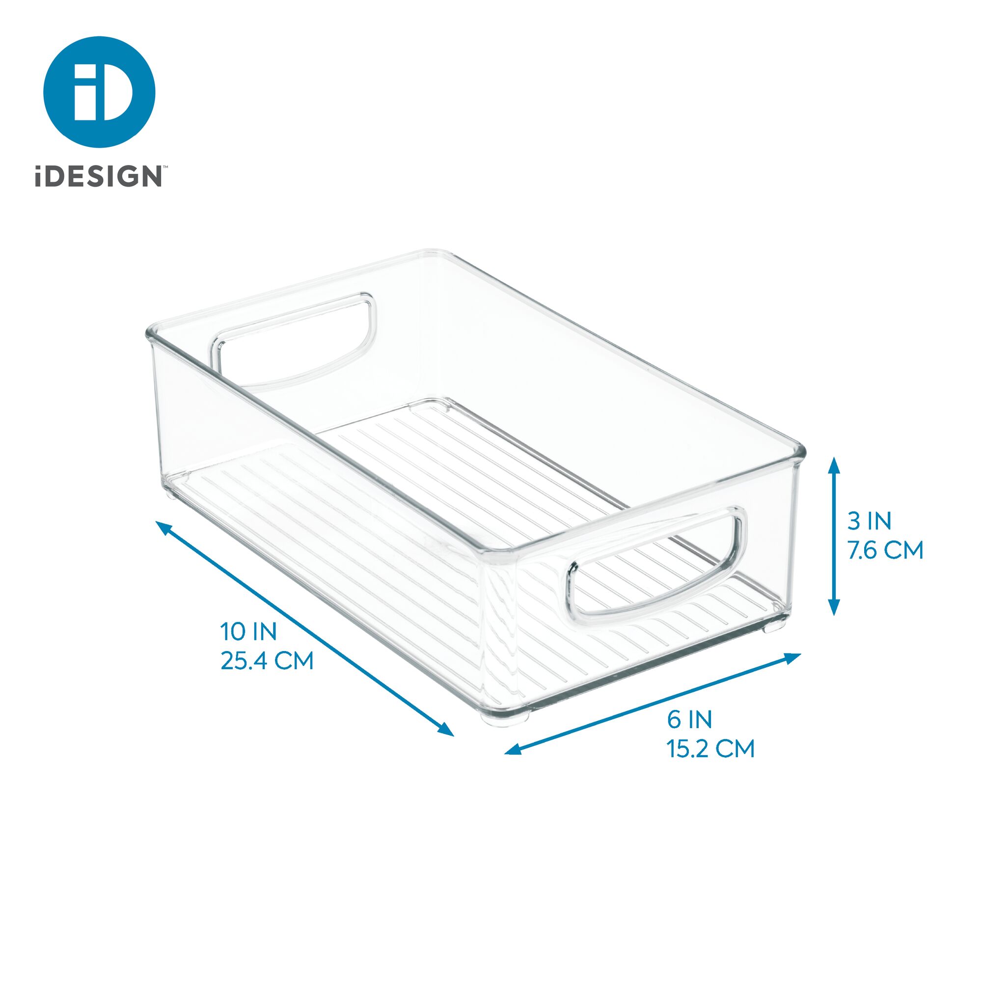 Interdesign Closet Binz Stackable Box with Lid Blouse Clear