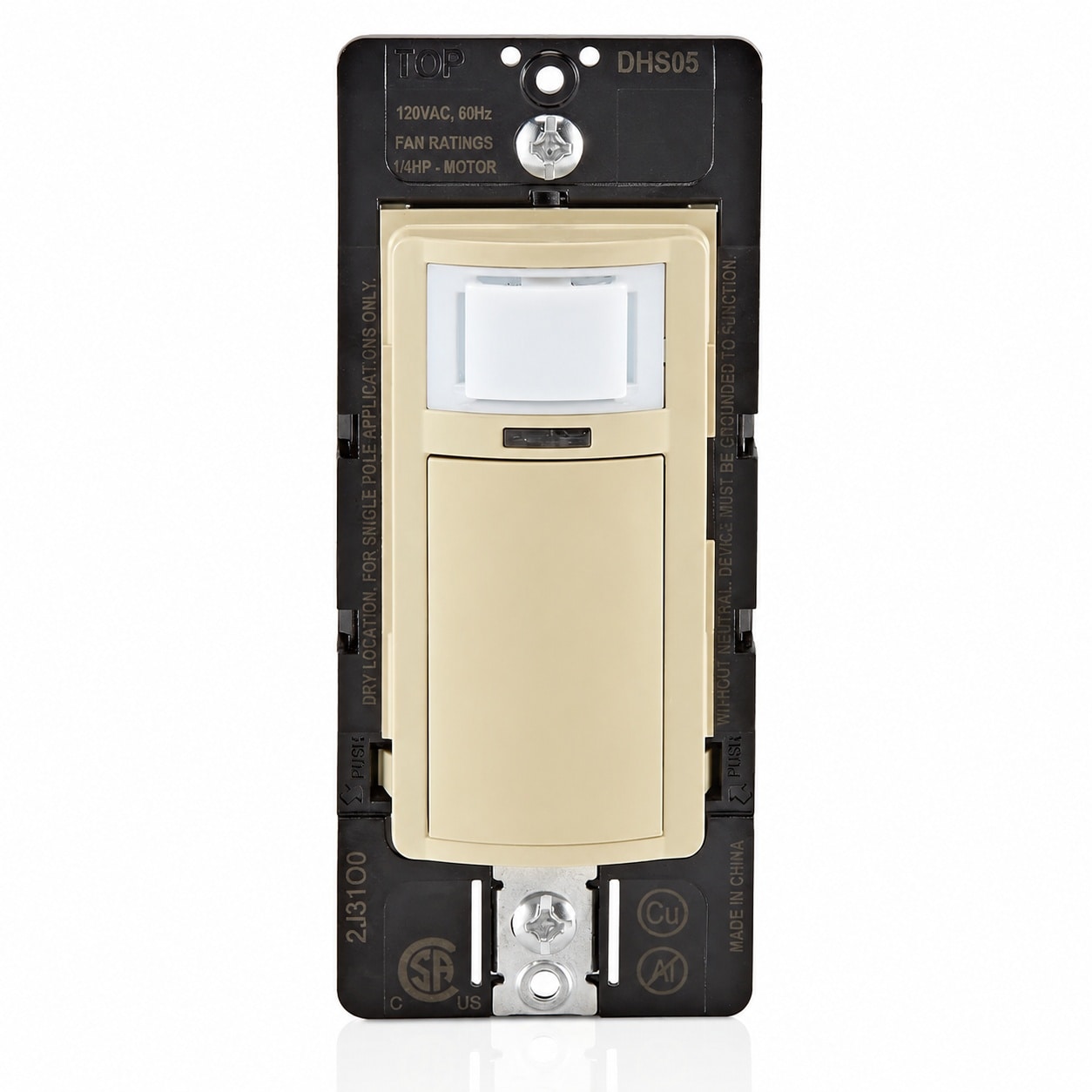 Anqtovp Humidity Sensor Switch for Bathroom Exhaust Fan Automate Ventilation and Moisture Control Single Pole 1 4 HP Ivory #LAN0817N127