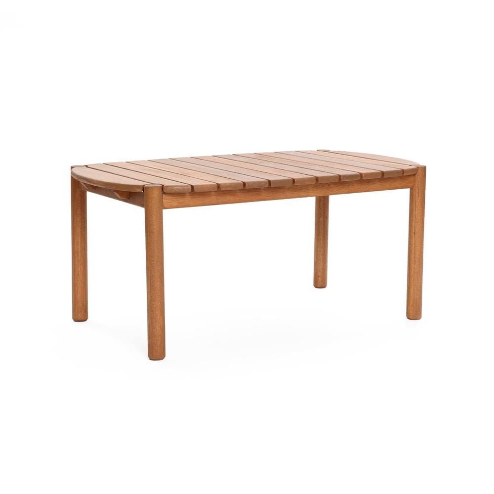LuxenHome WHOF2275 Wood Asian hardwood Wood Casual Coffee Table