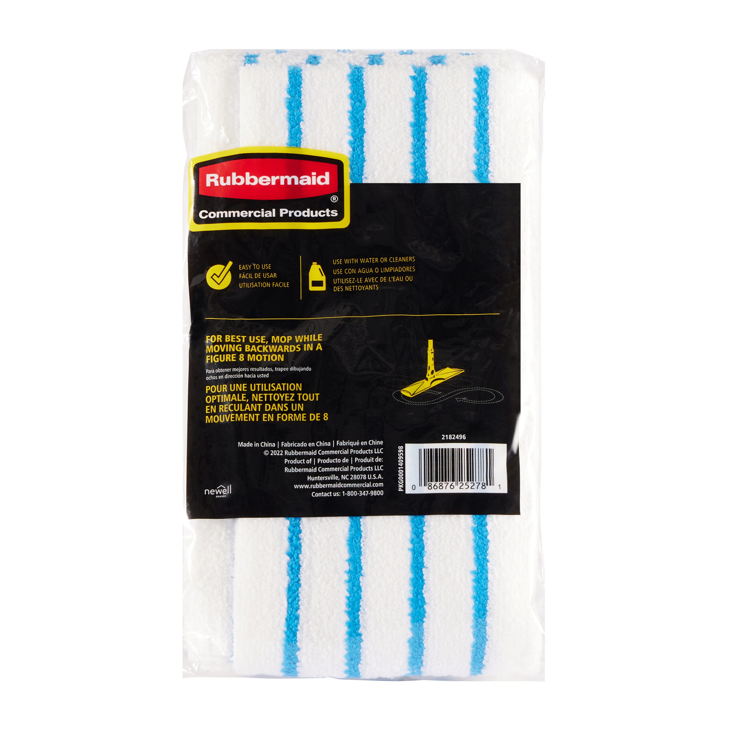 Rubbermaid Commercial Products Microfiber Replacement Pad (8-Pack)