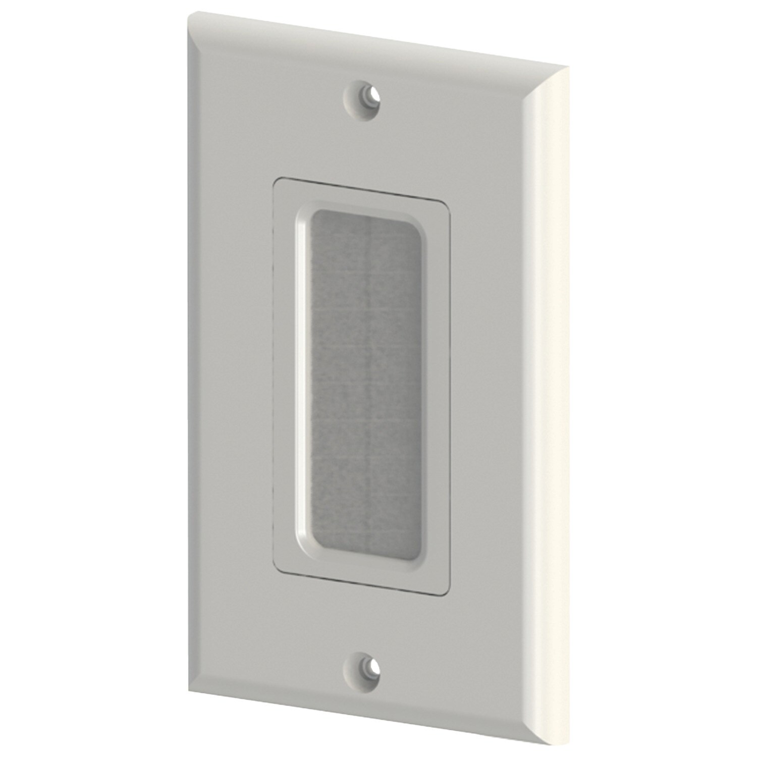 DataComm Electronics DCM450018WH 1 -Gang White Plastic Indoor Wall Plate