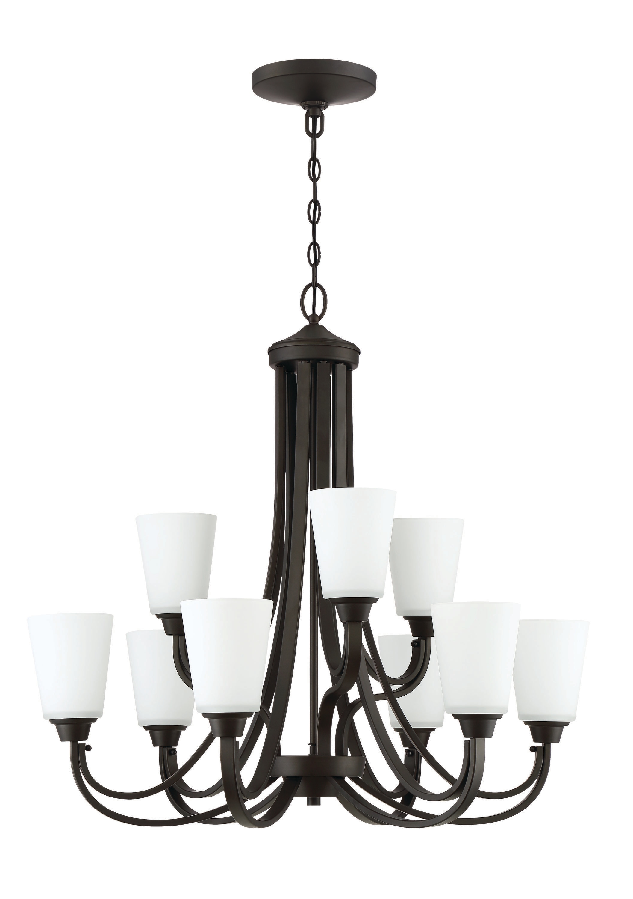 Craftmade 41929-ESP Grace 9 -Light Bronze Transitional For Use in Bedrooms, Dining Rooms, Foyers, Kitchens, Living Rooms Chandelier