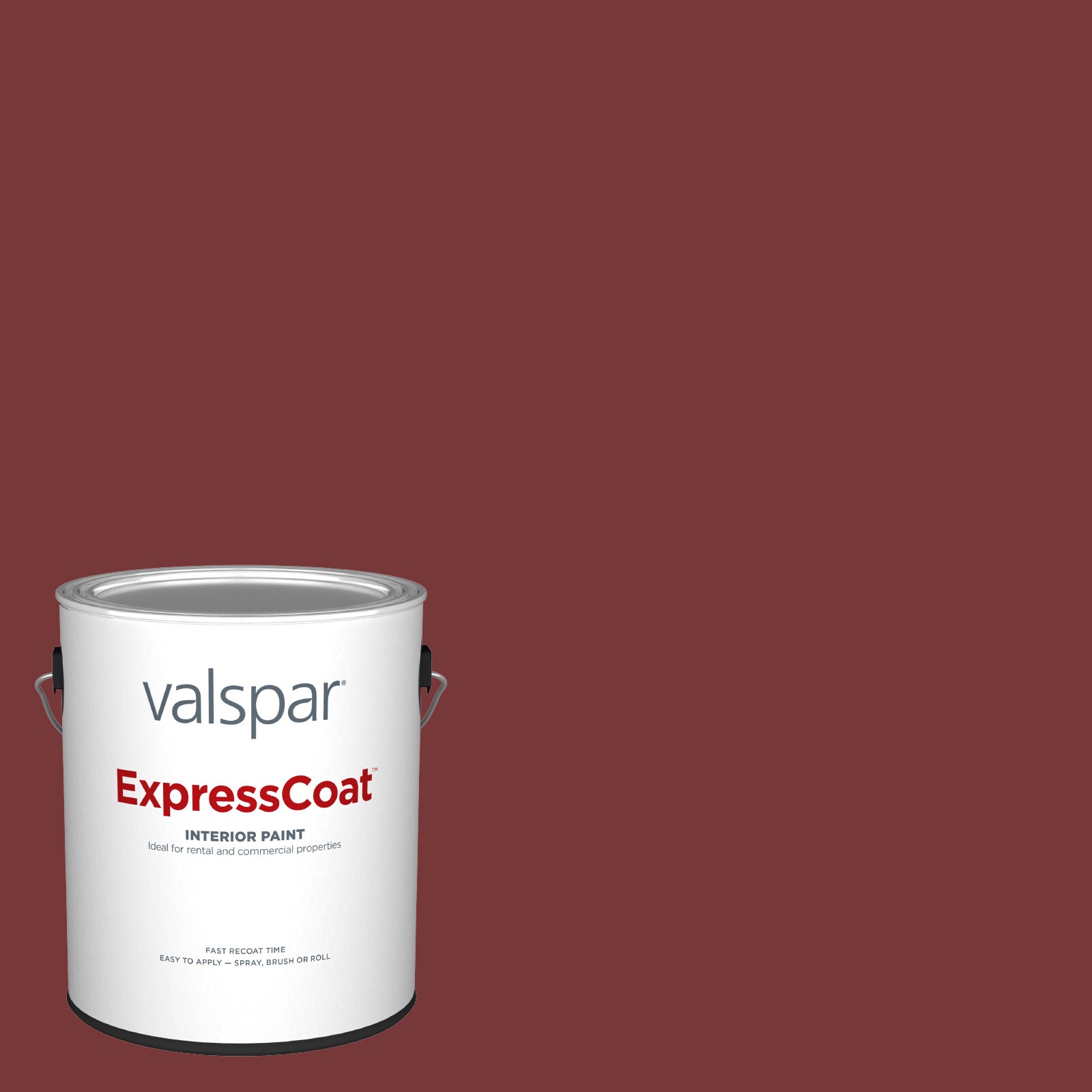 Valspar 1011-4-935345 Pro ExpressCoat Semi-gloss Posh Red 1011-4 Latex Interior Paint ( 1-gallon )
