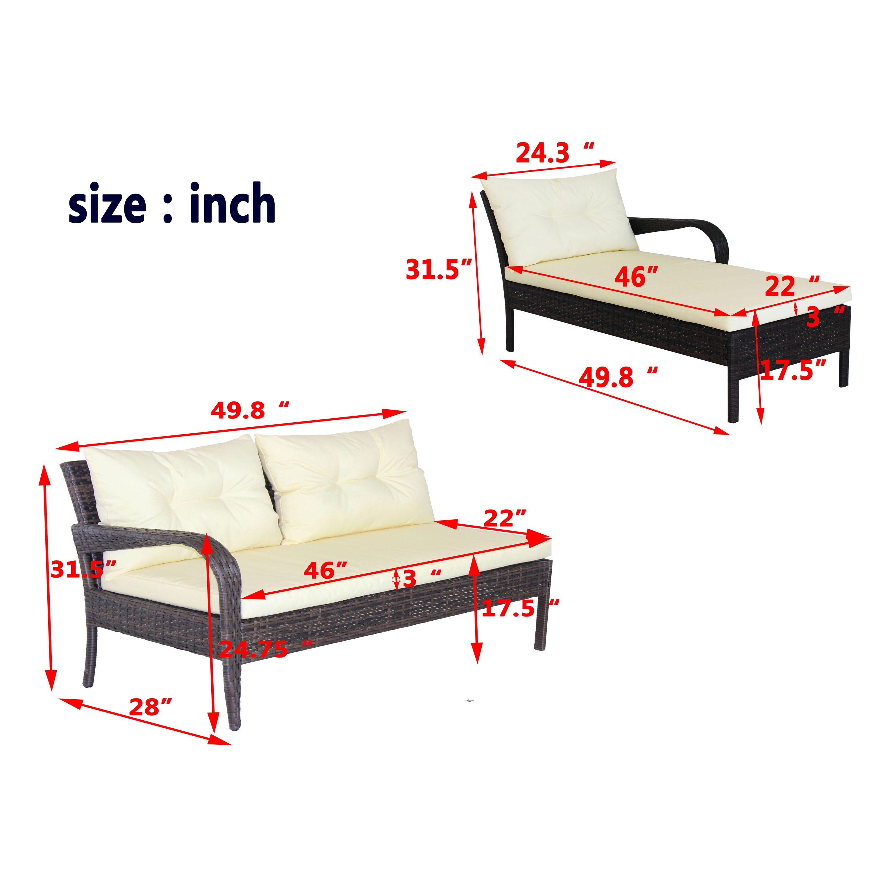 BABOOM BOM-966894-OR Patio-Conversation-Sets - View #5