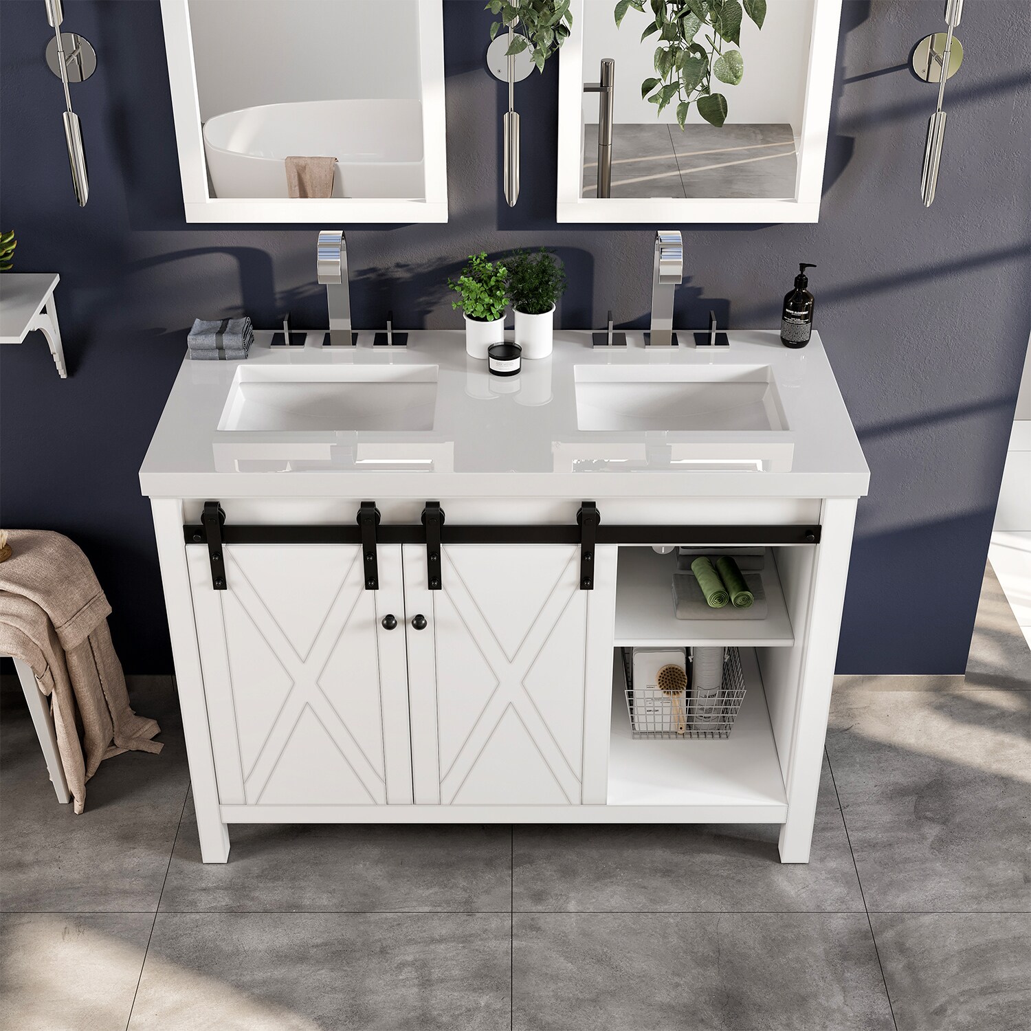 Eviva EVVN529-48WHW-DS Bath-Vanity-Combo - View #3