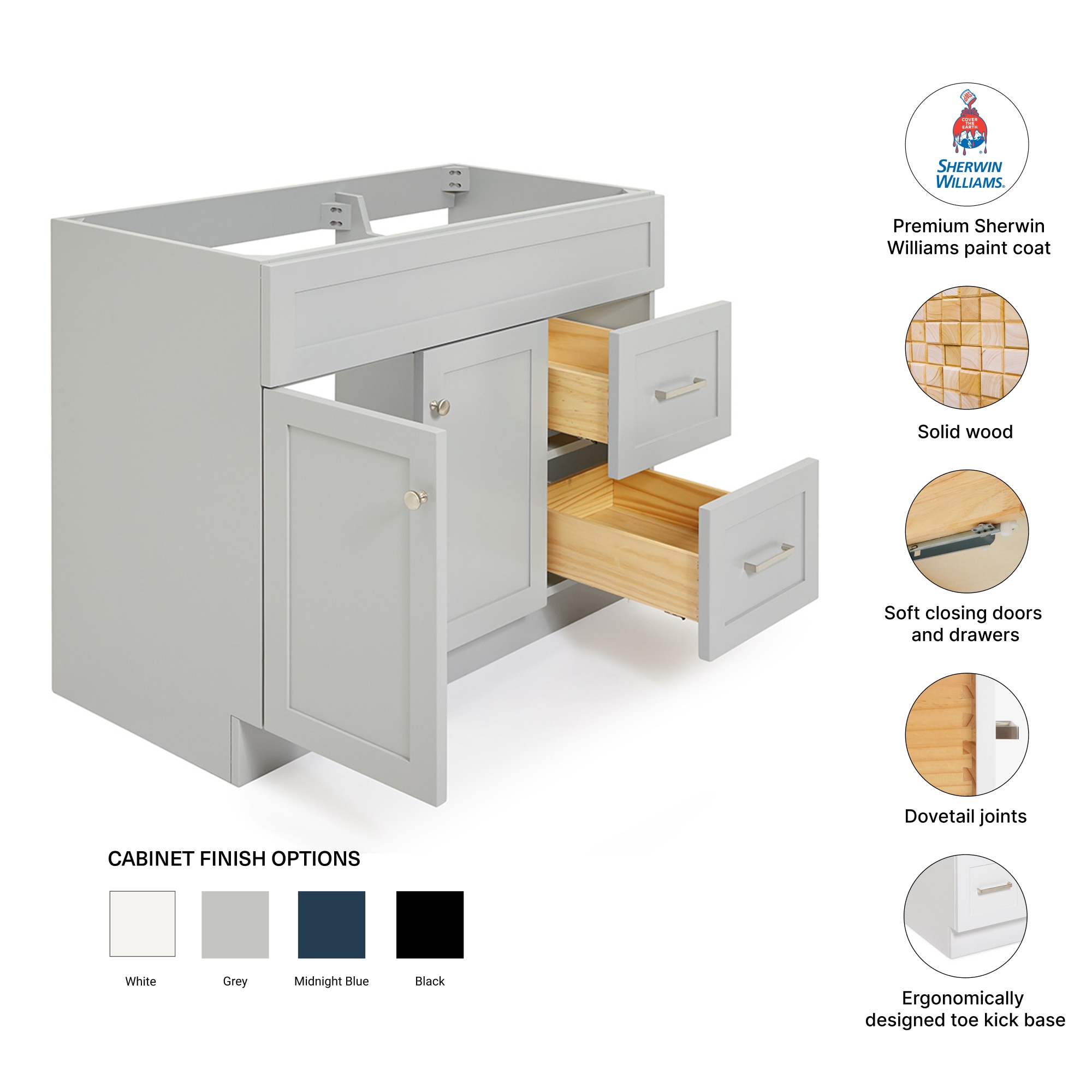 ARIEL F042S-L-BC-GRY vanities - View #5