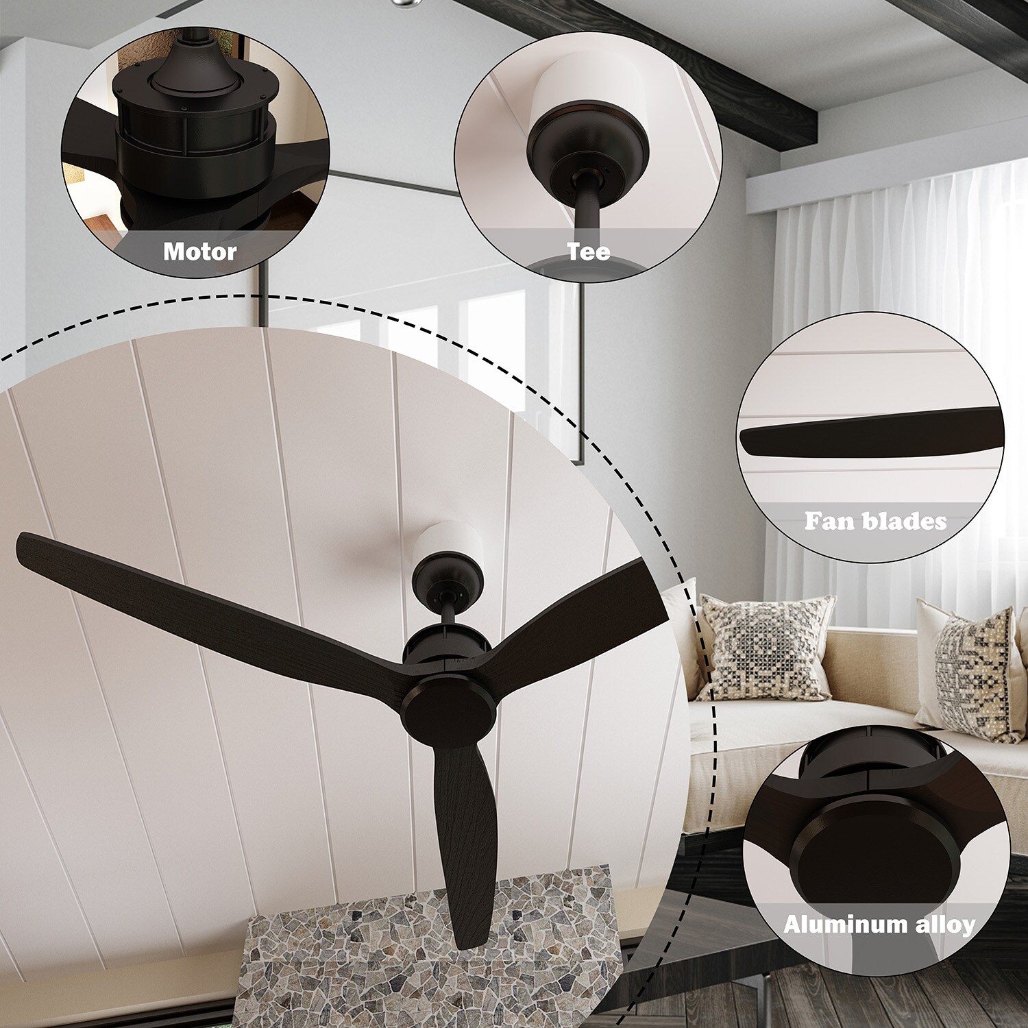 FUFU&GAGA LJY-KF020230-01 Ceiling-Fans - View #3