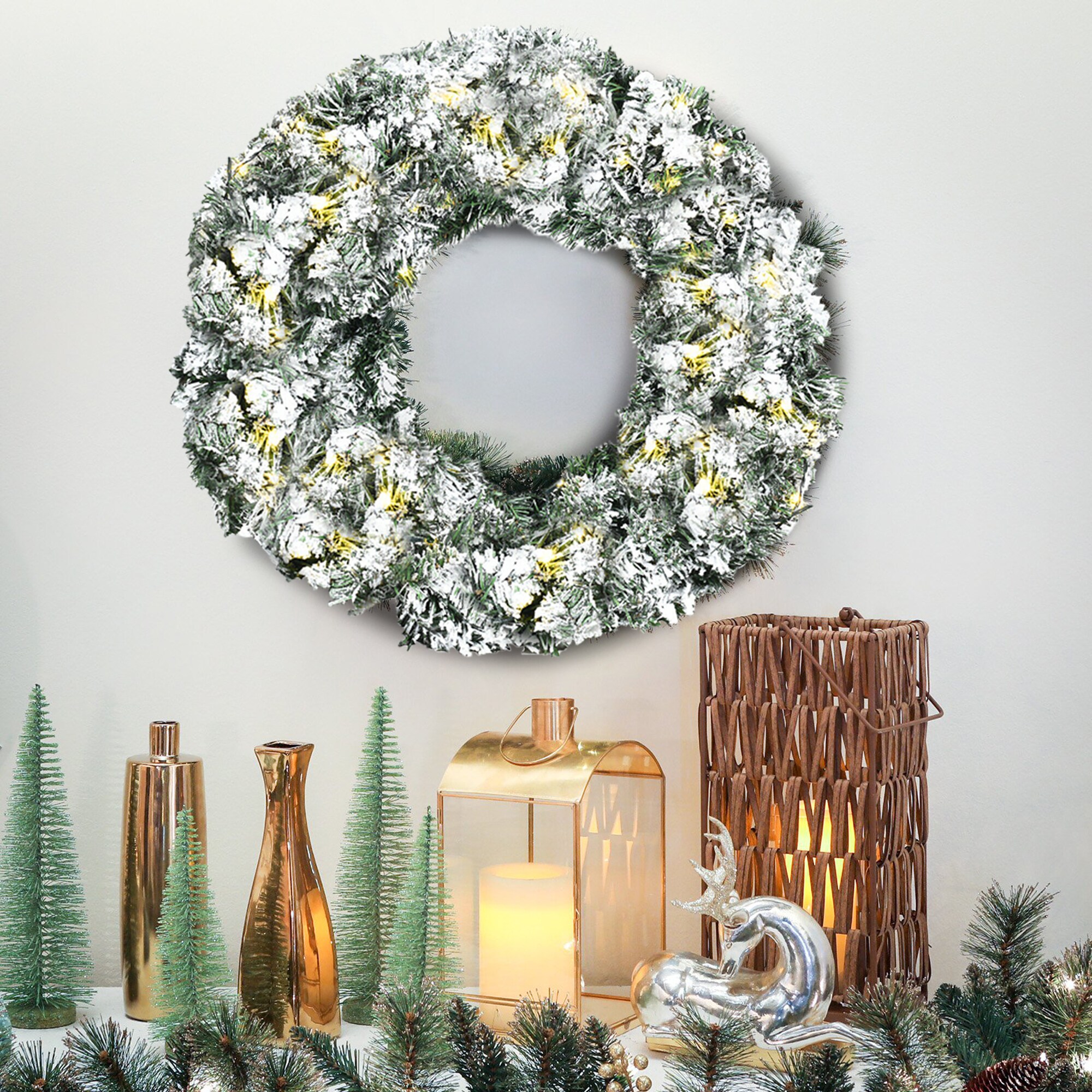 WELLFOR CM-HWY-22043 Artificial-Christmas-Wreaths - View #8