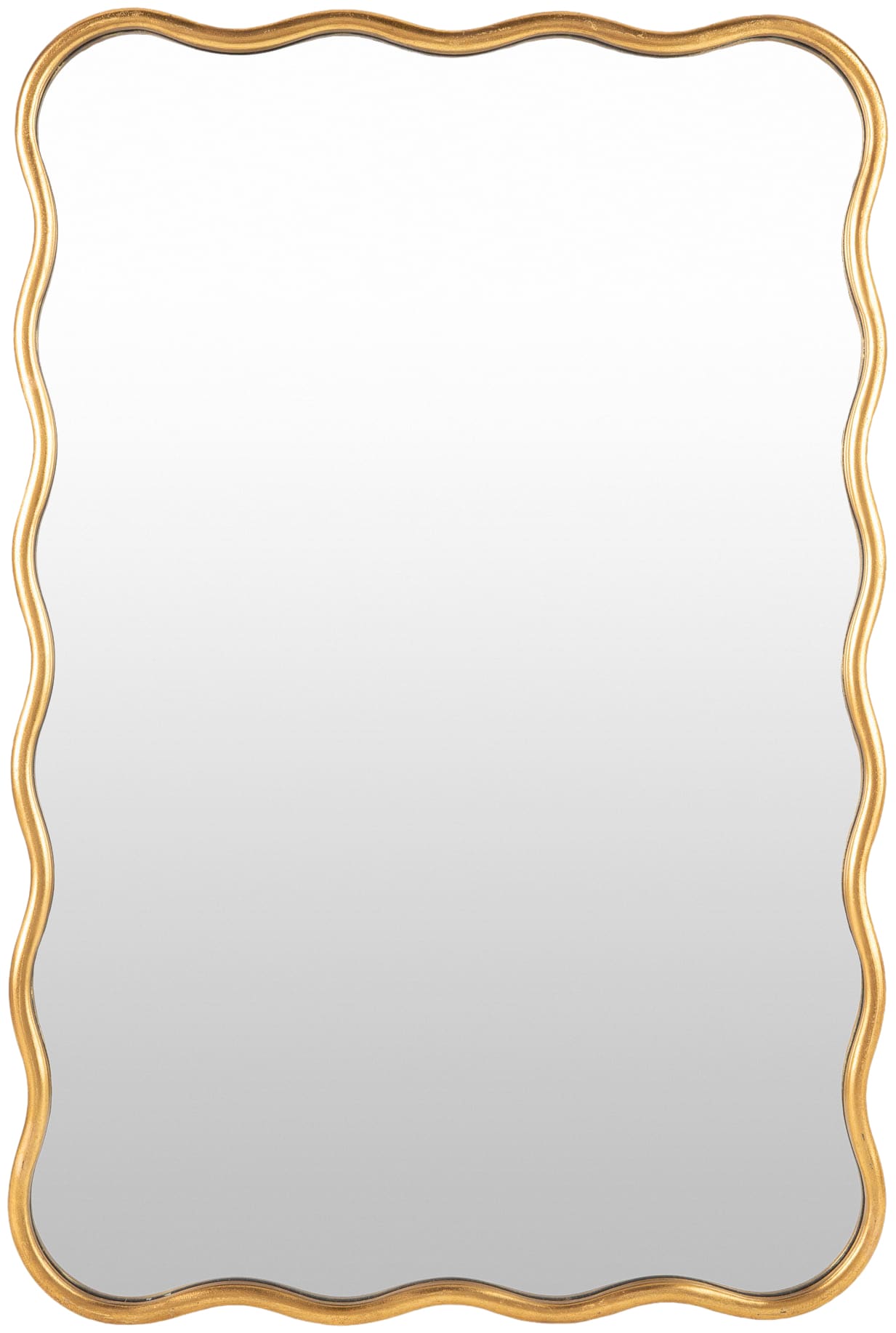 Surya ISM001-3624 Ismenia 24-in W x 36.0-in H Rectangle Gold Framed Wall Mirror