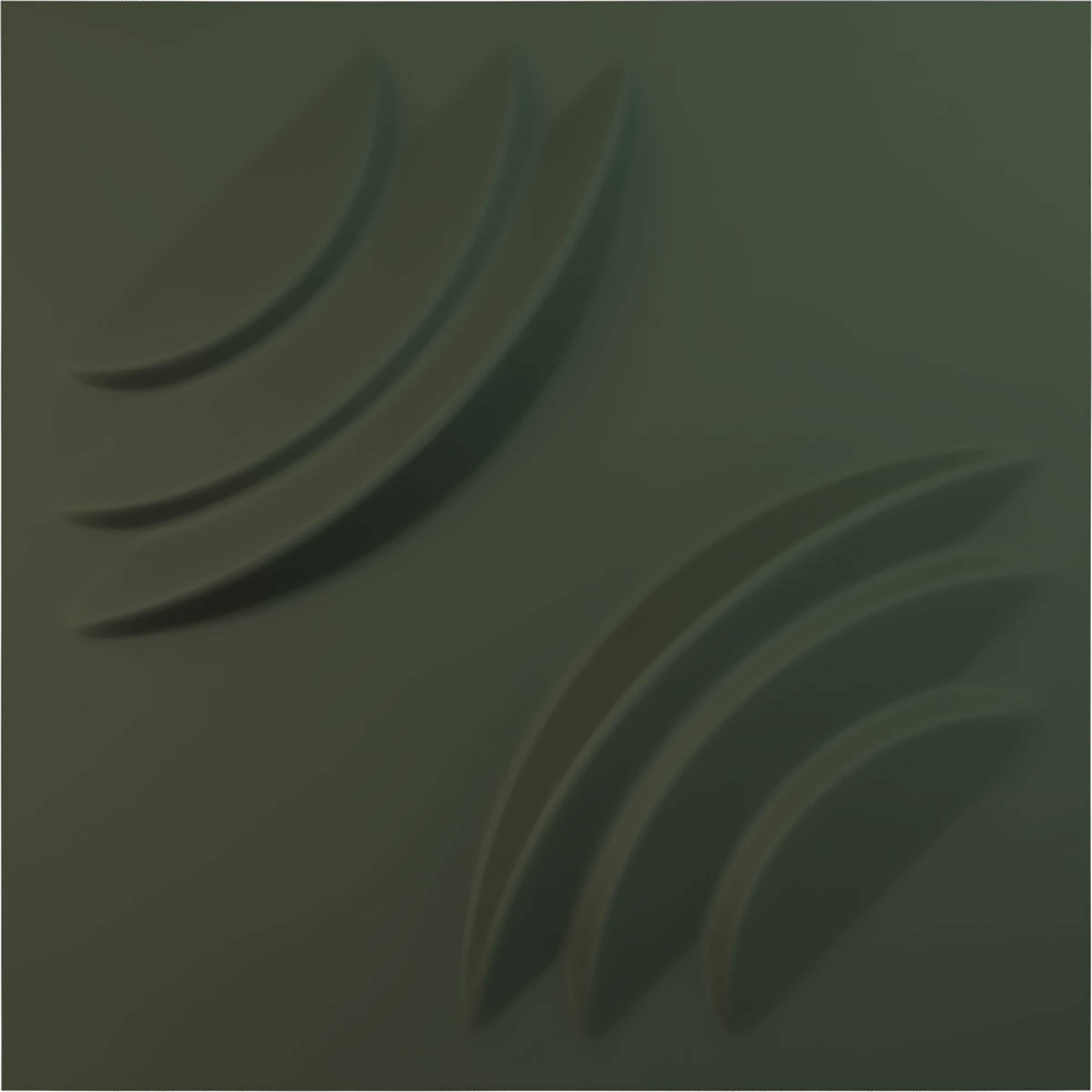 Ekena Millwork WP12X12ARGHC 11-7/8-in x 11-7/8-in Embossed Paintable/Stainable Green PVC Wall Panel ( 0.98-sq ft )