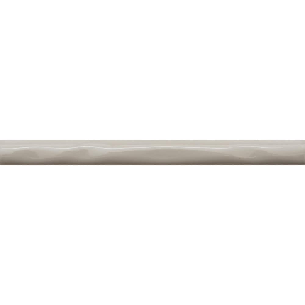 The Tile Life Chelsea Gris 1-in x 10-in Glossy Ceramic Pencil Tile