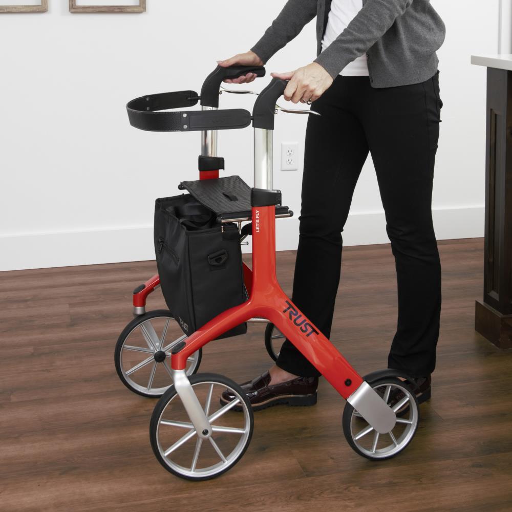 lamp Gymnastiek trompet Stander Let's Fly Rollator By Trust Care- Red in the Walkers, Wheelchairs &  Rollators department at Lowes.com