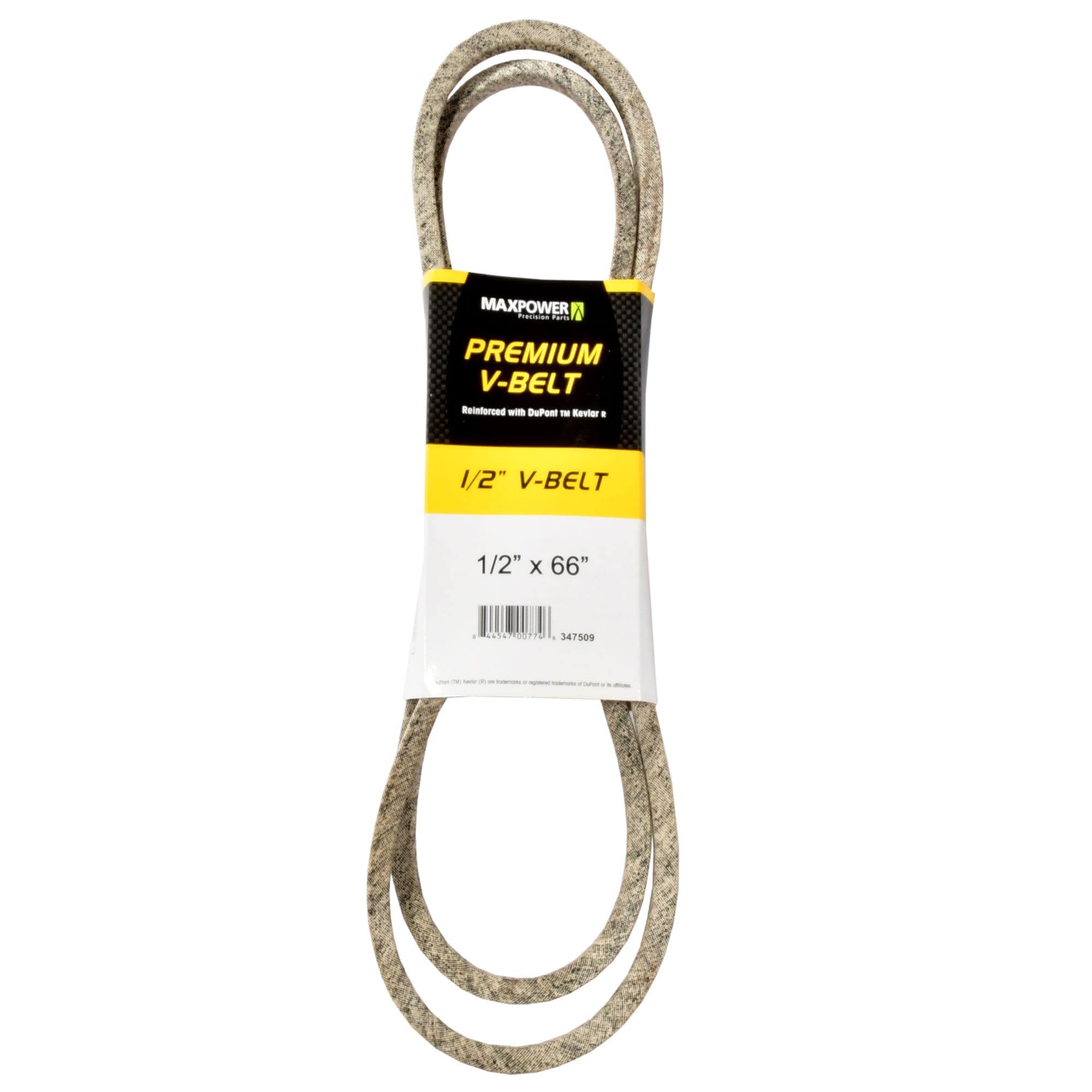 MaxPower 347509 1/2-in x 66-in V-belt, Riding Mower/Tractors, Replaces OEM Part Number Universal
