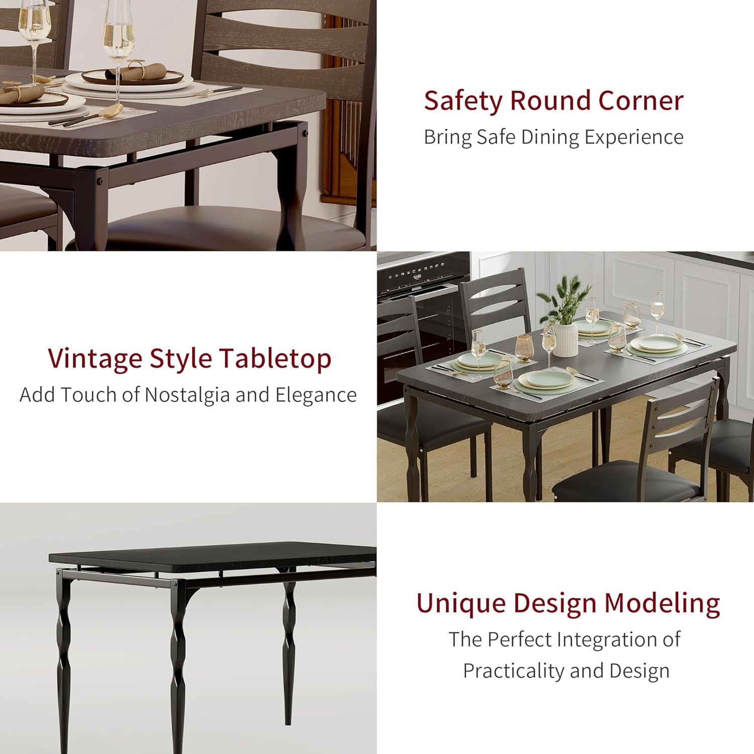Qeetex DHZ-PHK-336VDRA5 Dining-Sets - View #5