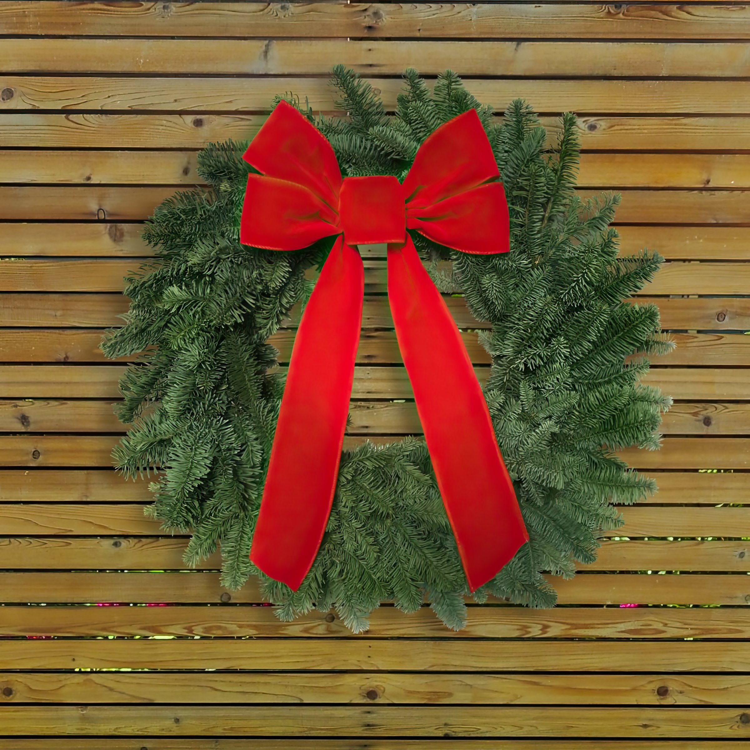 National Plant Network LW1859 22-in Real Noble fir Christmas Wreath