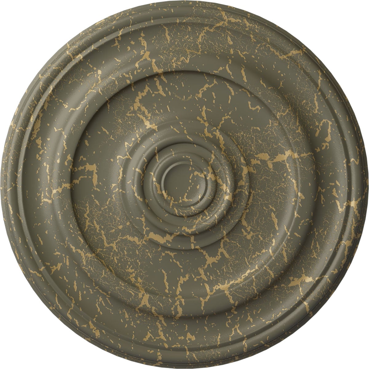 Ekena Millwork CM24KPWHC Kepler Traditional 23.625-in W x 23.625-in L Witch Hazel Crackle Polyurethane Ceiling Medallion