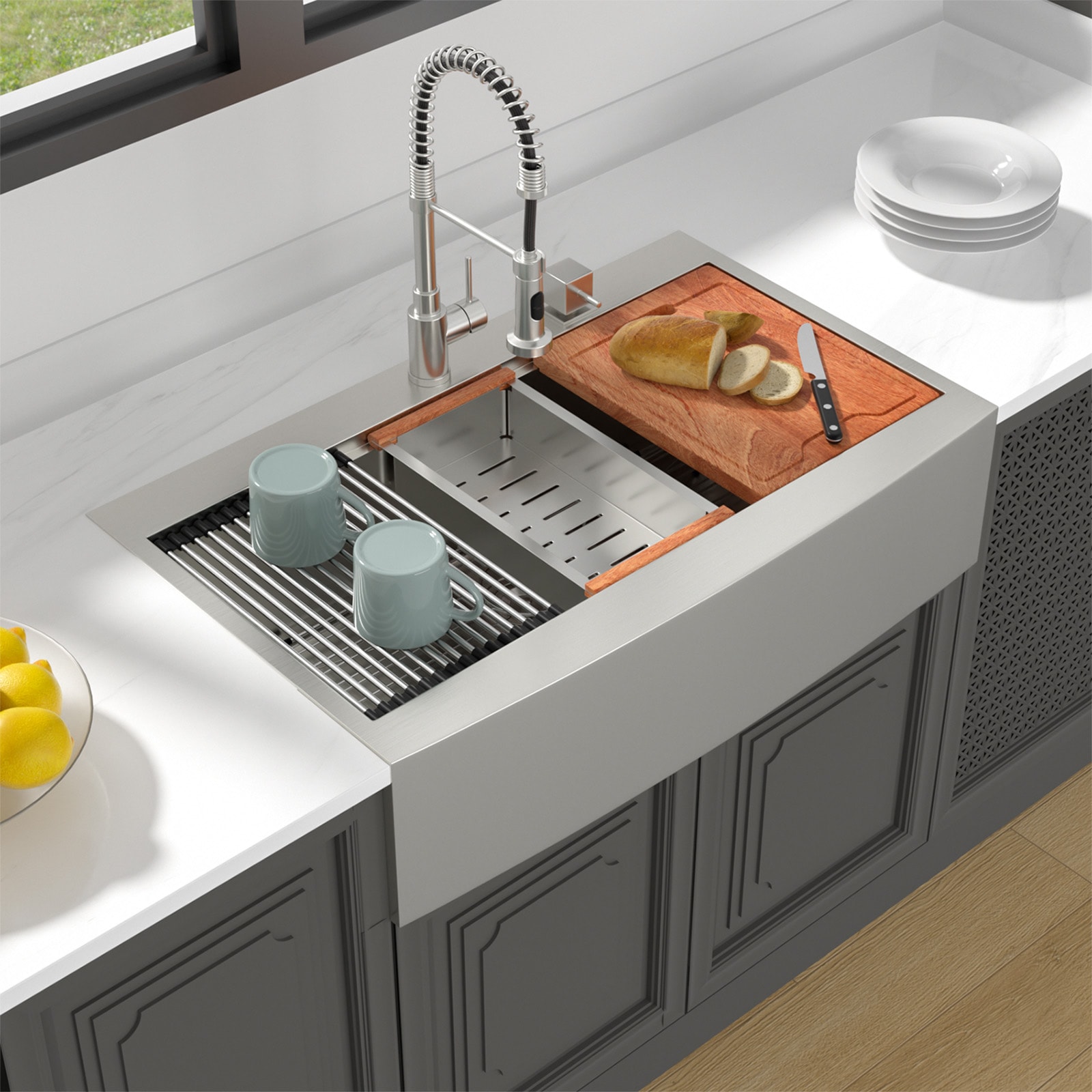 Lordear H-LAT3322R1 Kitchen-Sinks - View #8