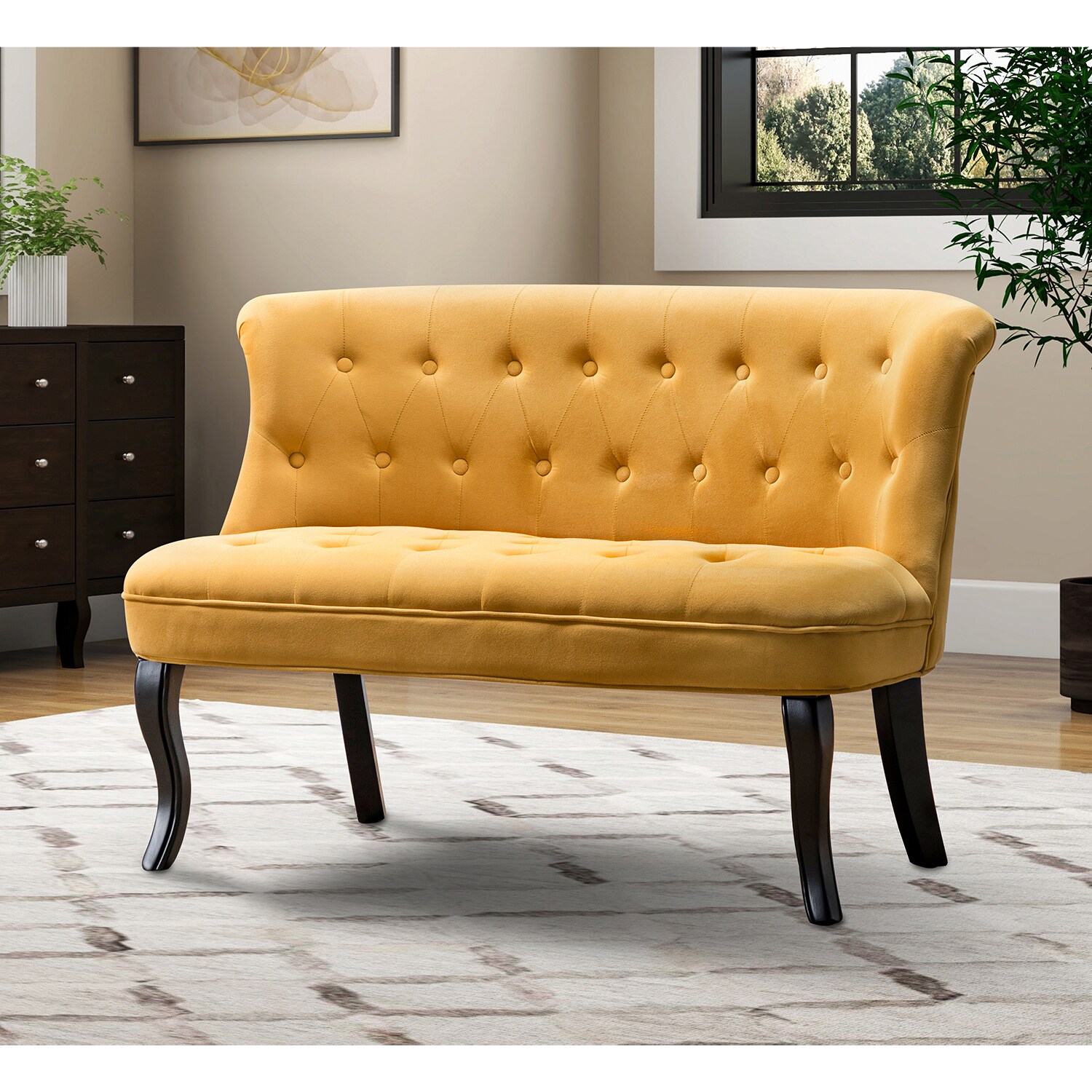 14 Karat Home SFS0422-MUSTARD Sofas-Loveseats - View #2