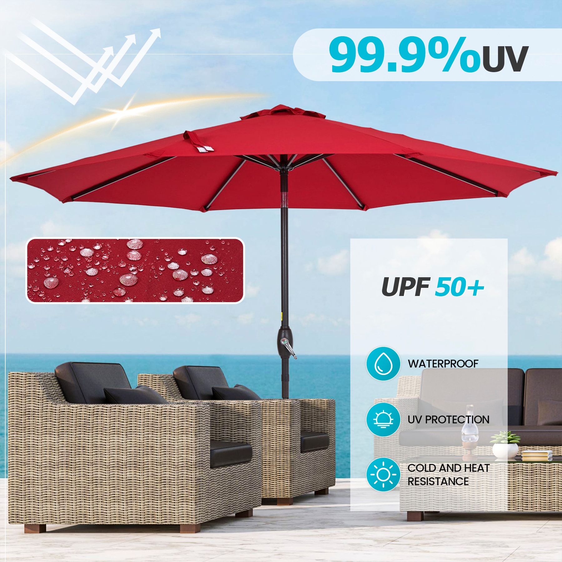 BANSA ROSE LLDM0413 Umbrellas-2 - View #4