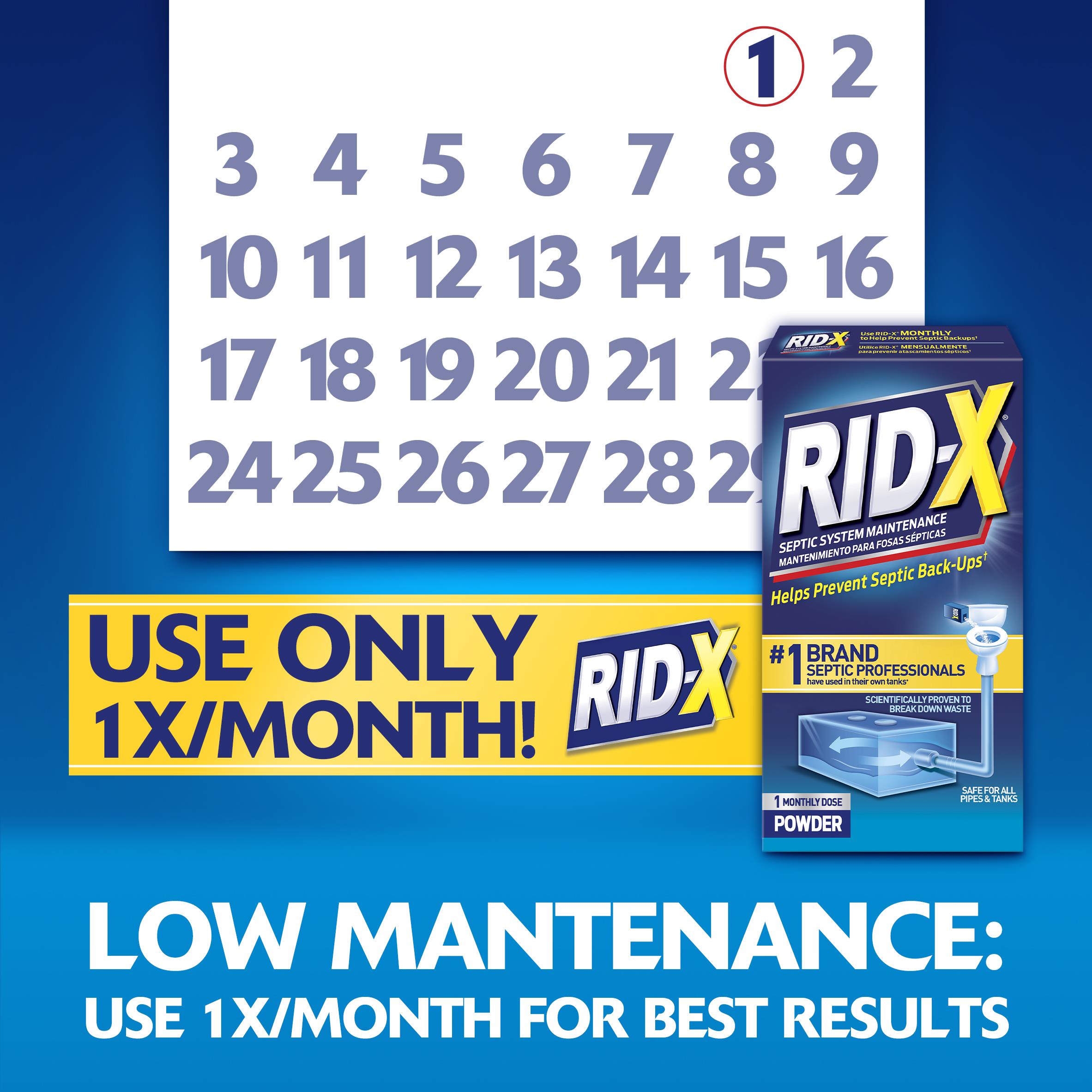 Rid-X Septic System Maintenance, Powder - 19.6 oz