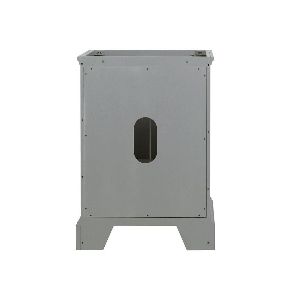 Windsor 24" Gray Solid Wood Freestanding Bathroom Vanity Cabinet