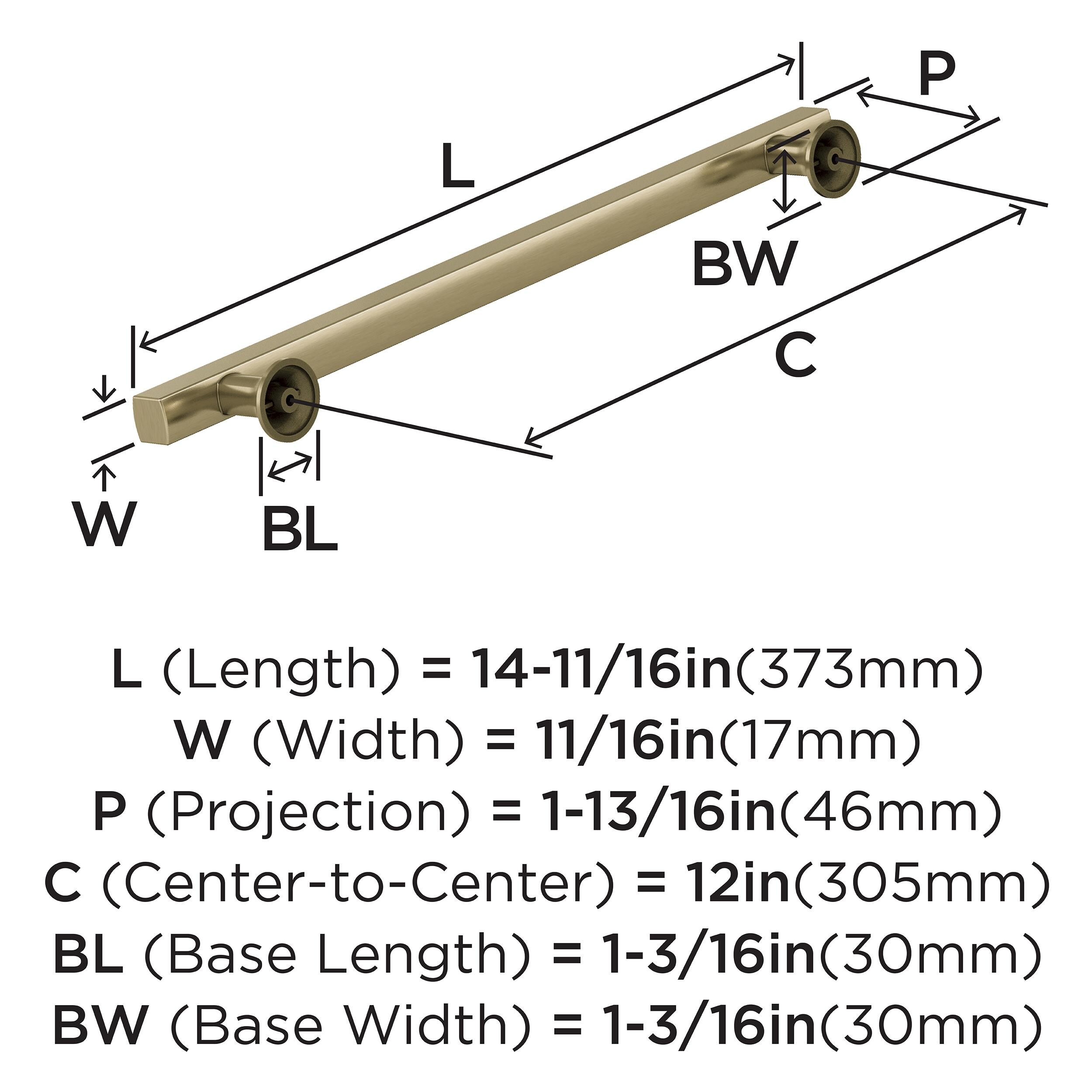 Amerock BP37110BBZ Cabinet-Pulls - View #3