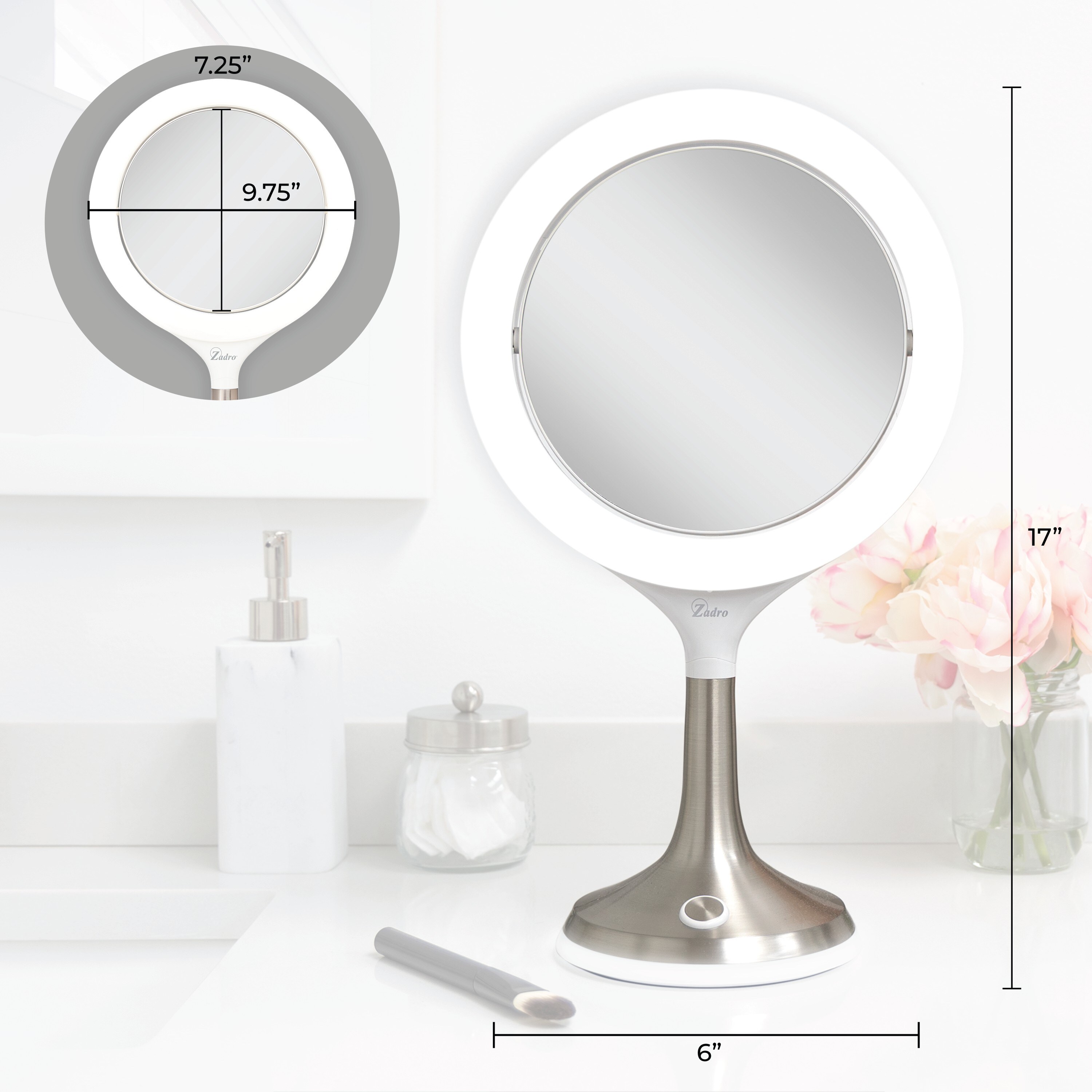 Zadro LSLVNT48 Makeup-Mirrors - View #4