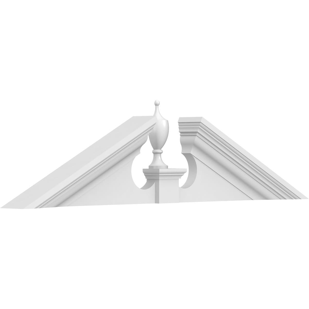 Ekena Millwork PEDPS036X090ACR00 36-Inches W x 9-Inches L PVC Pediment